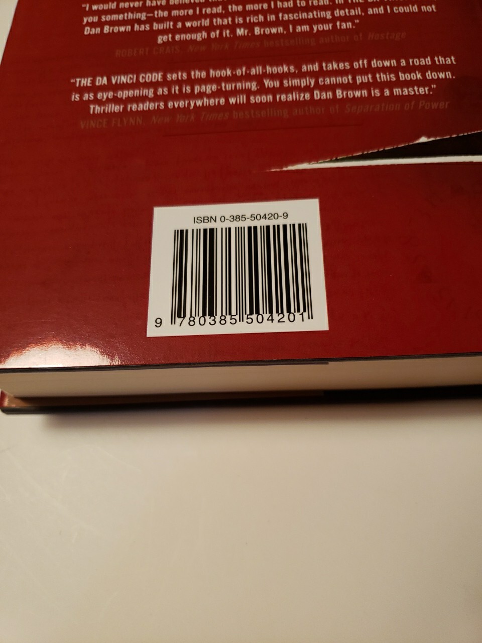 The Da Vinci Code 1st EDITION book w/ Skitoma & Lyon Print Error-Dan Brown 2003