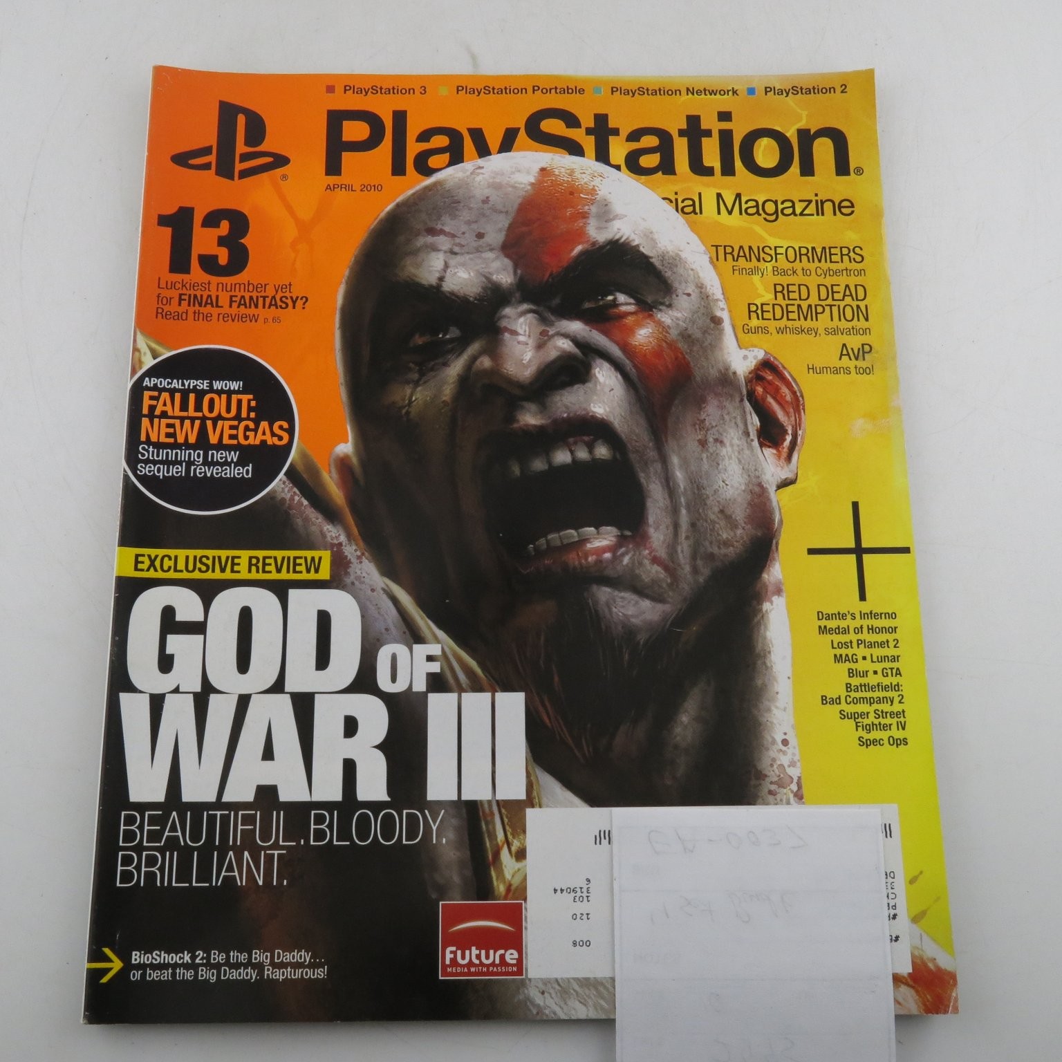 PlayStation Official Magazine Lot 5 Issues Uncharted 2 Crysis God of War III