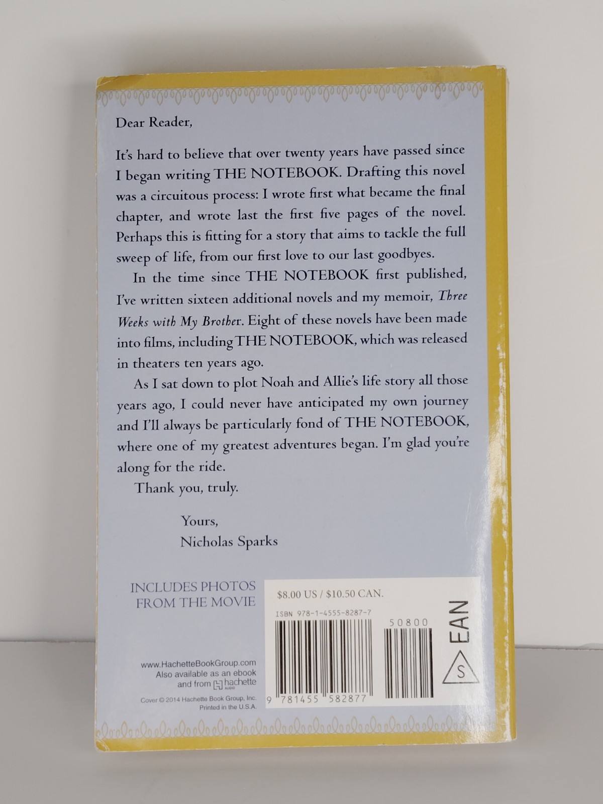 Notebook by Nicholas Sparks (2014, Mass Market)