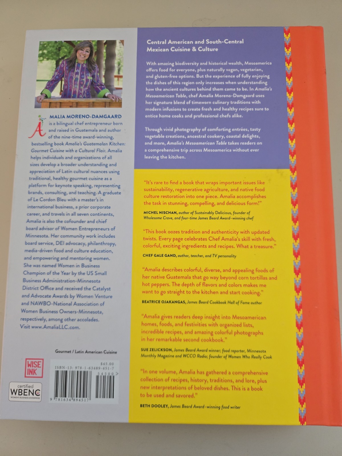 AMALIA’S MESOAMERICAN TABLE 1ST EDIT/PRINTING SIGNED COOKBOOK, LIKE NEW. MEXICAN