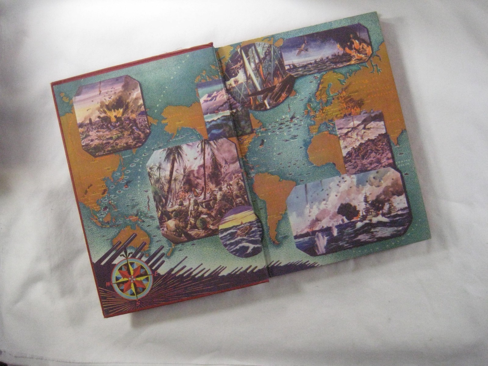 Lot books 10 volumes Pictorial History of the 2nd World War all 1940s editions