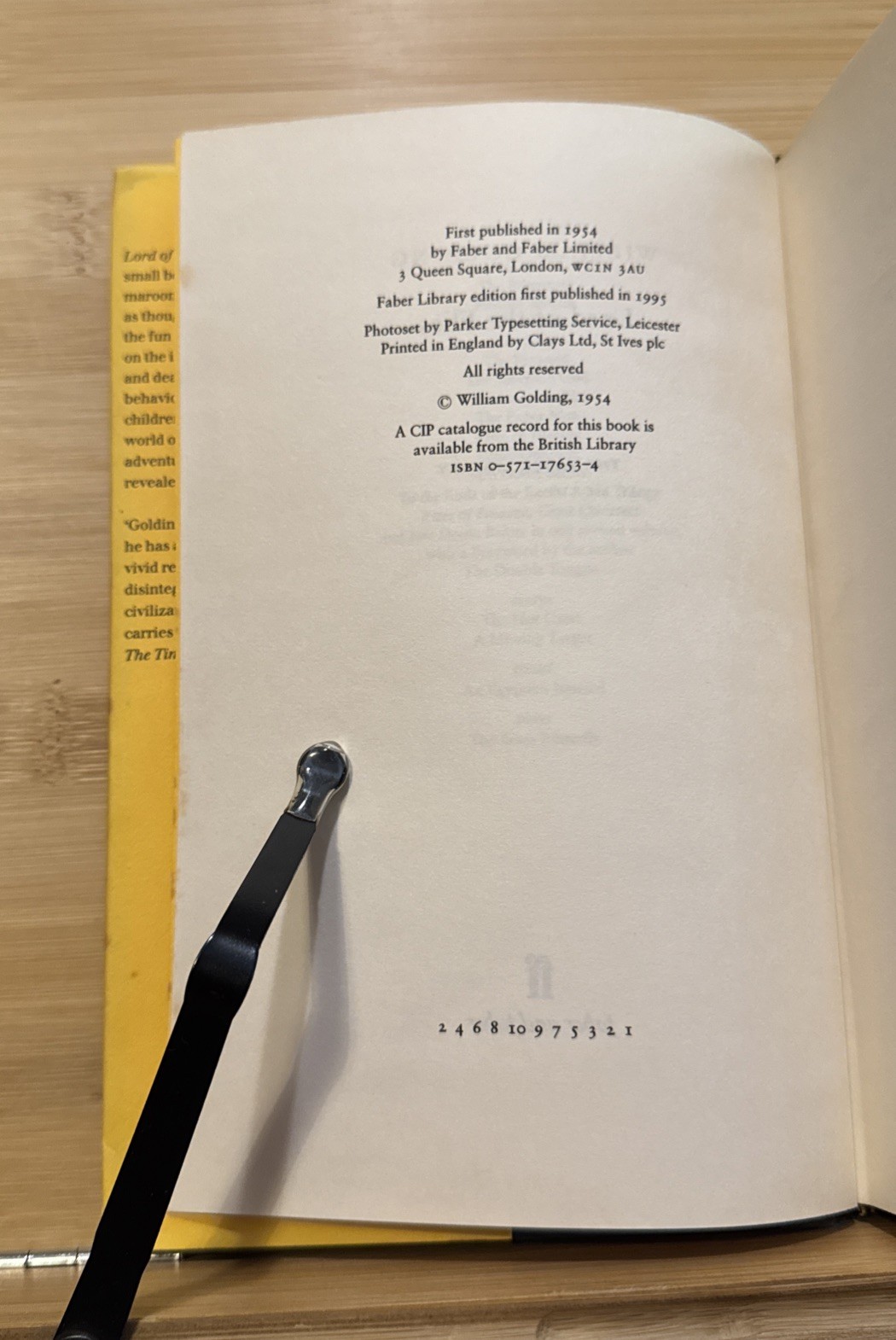 Lord of the Flies – William Golding (HC) Faber First Library Edition/Print, FAIR