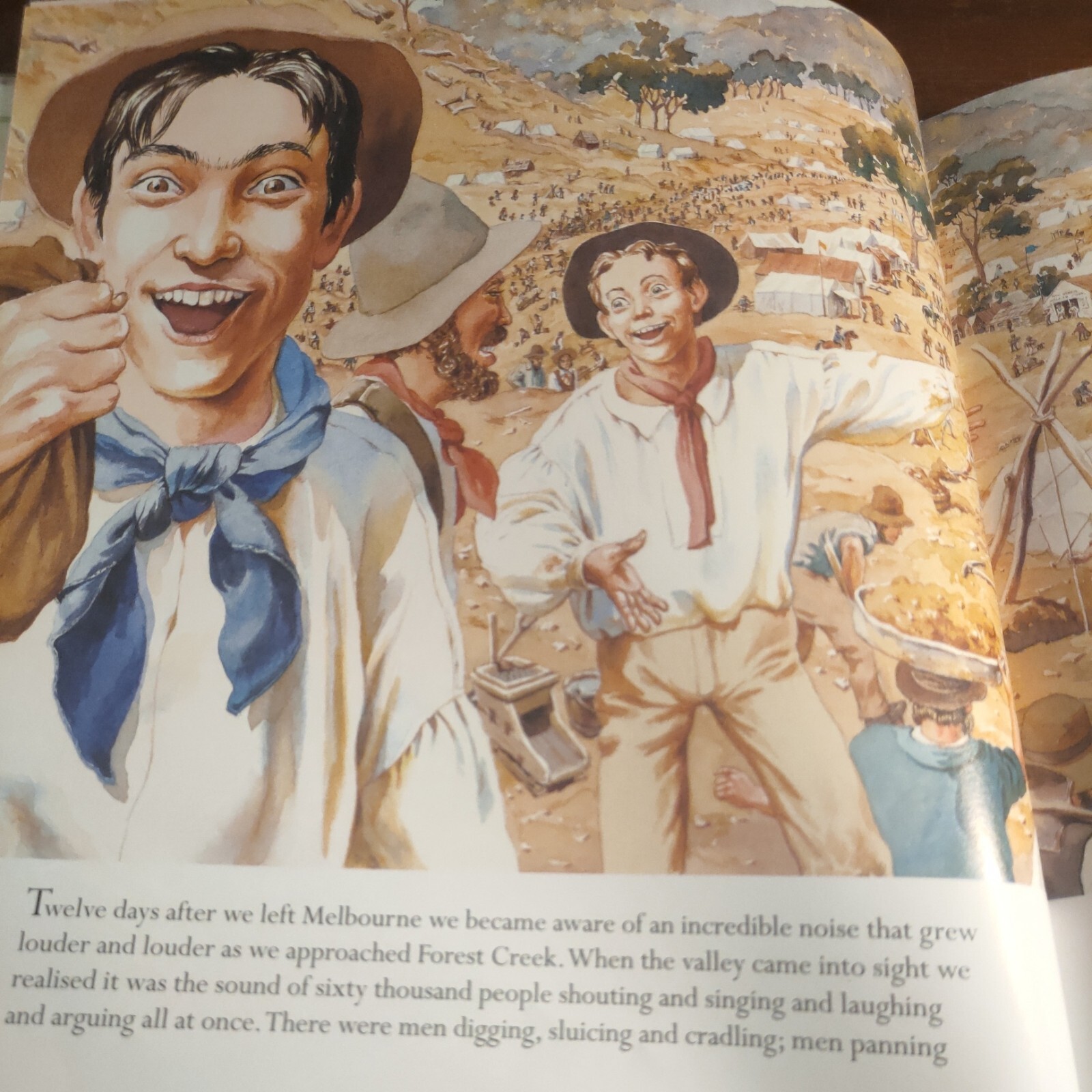 To the Goldfields! By Rachel Tonkin Hardcover Ex Library Illustrated