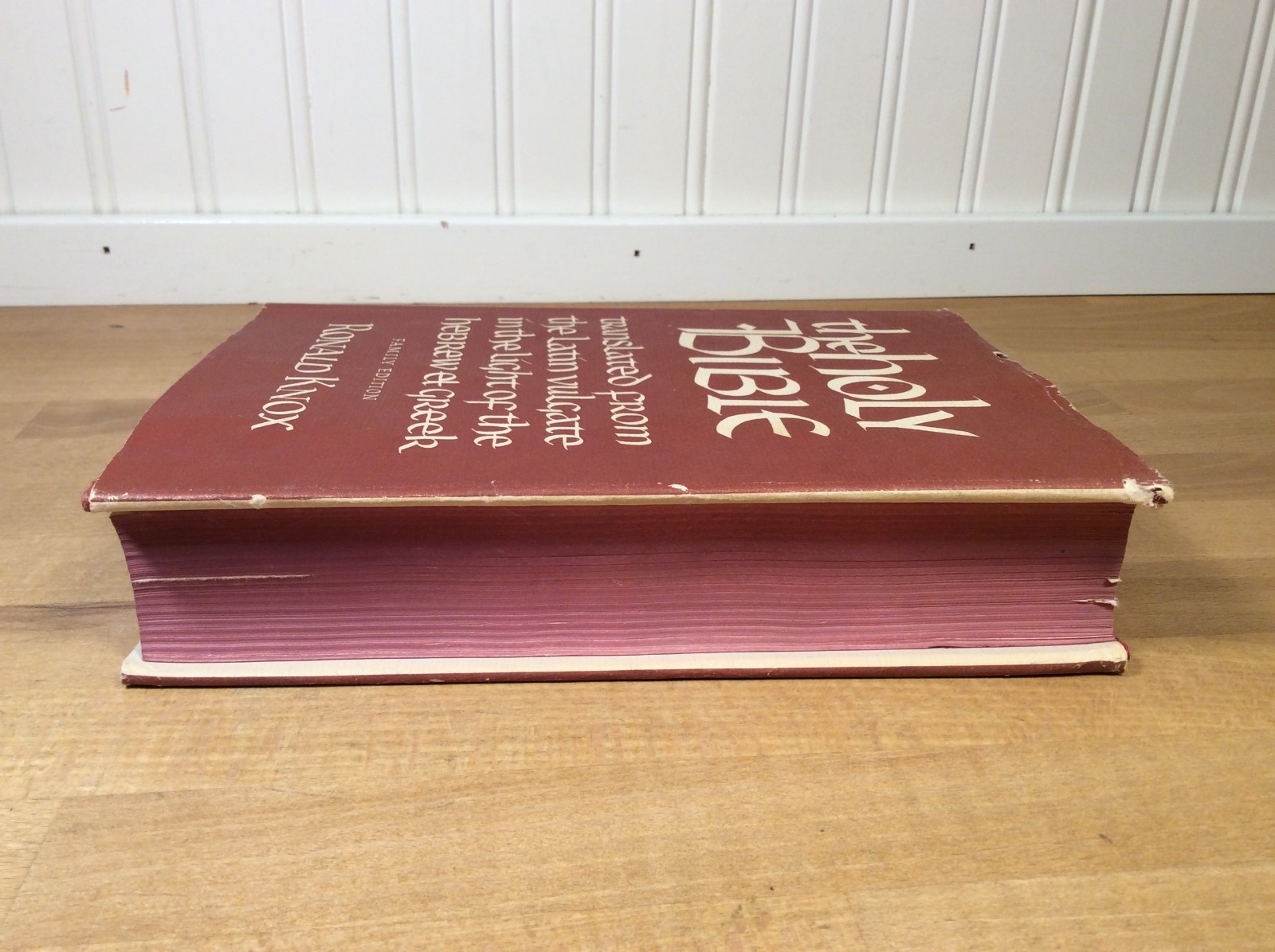 The Holy Bible, Translated From Latin Vulgate, Knox, Family Edition, 1954 HCDJ