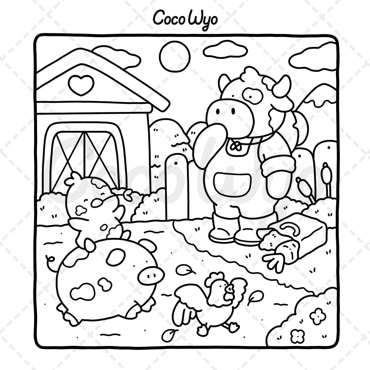 Little Cuddles Coloring Book for Adults and Teens Featuring Cute Animal Friends