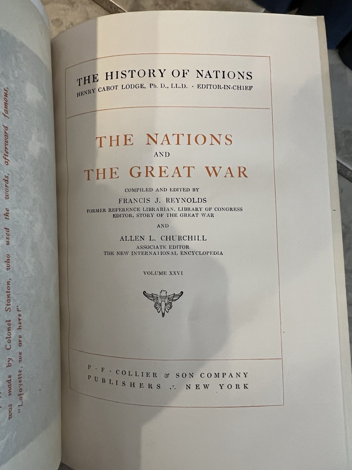 The History of Nations – 25 Volumes Missing #11 1916-1920