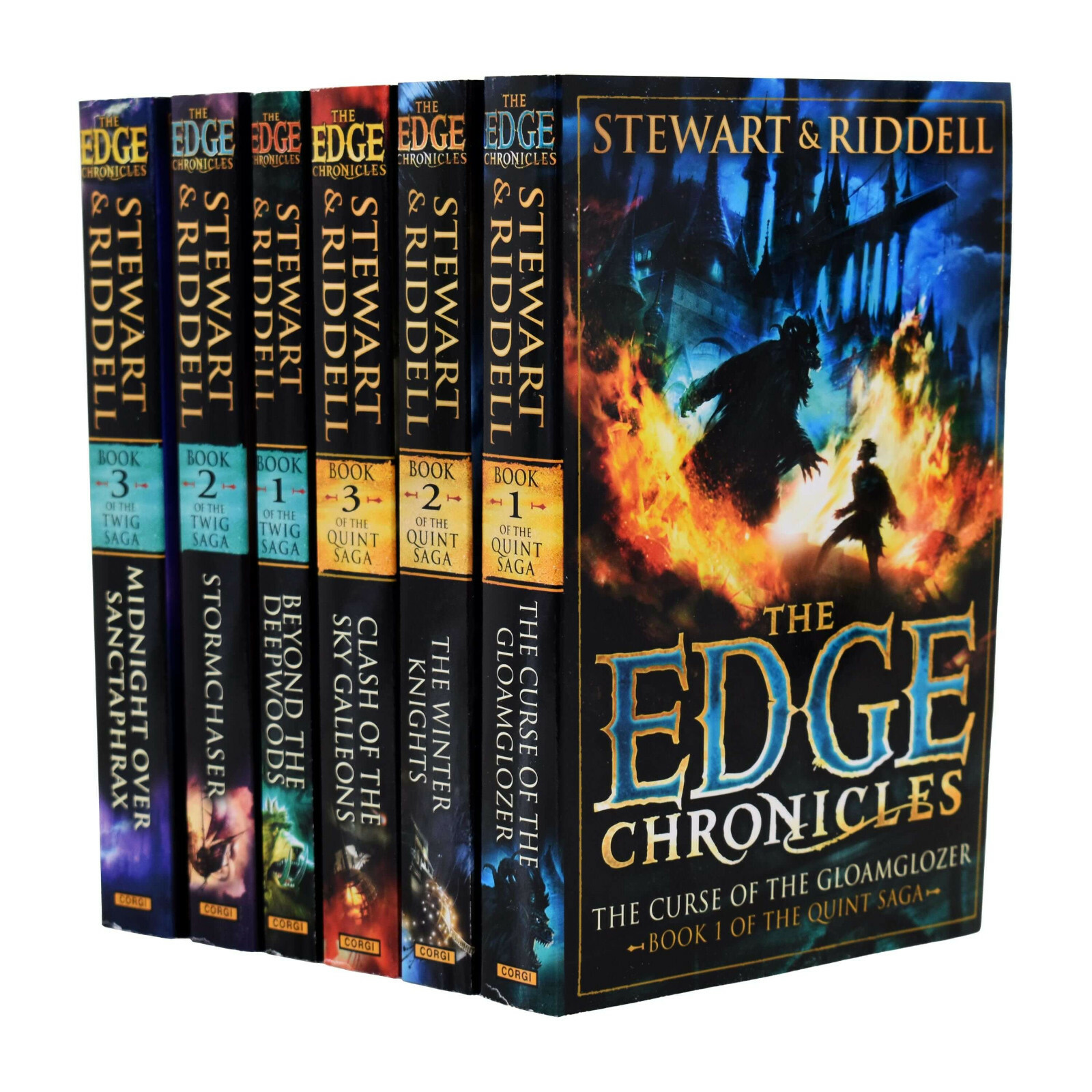 The Edge Chronicles 6 Books Set By Paul Stewart & Chris Riddell – Ages 9-14 – PB