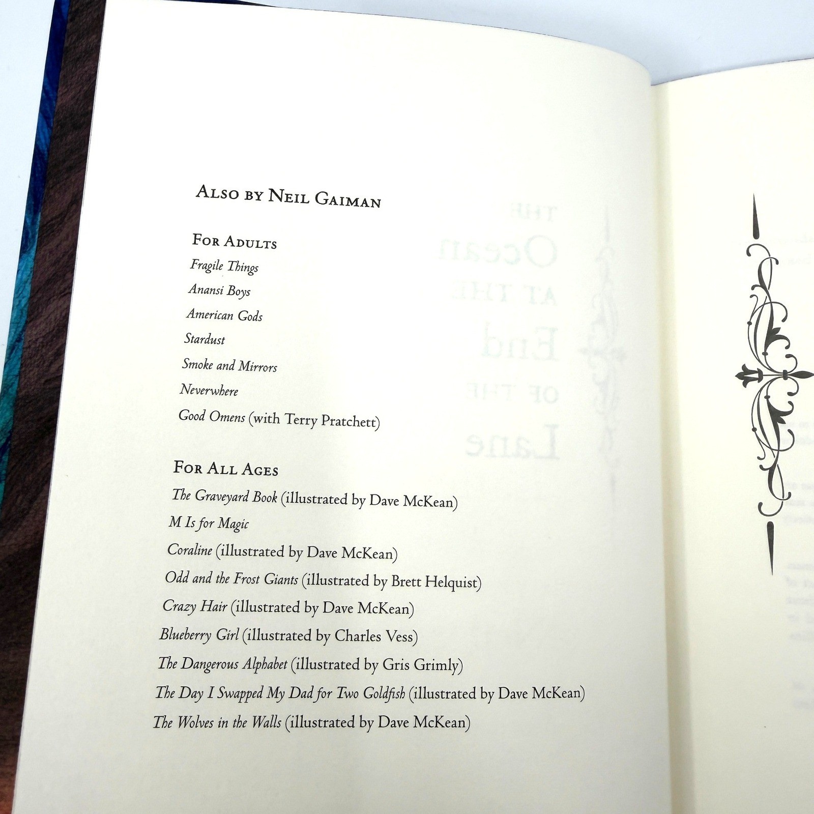 LitJoy Neil Gaiman The Ocean at the End of the Lane Special Edition UNSIGNED