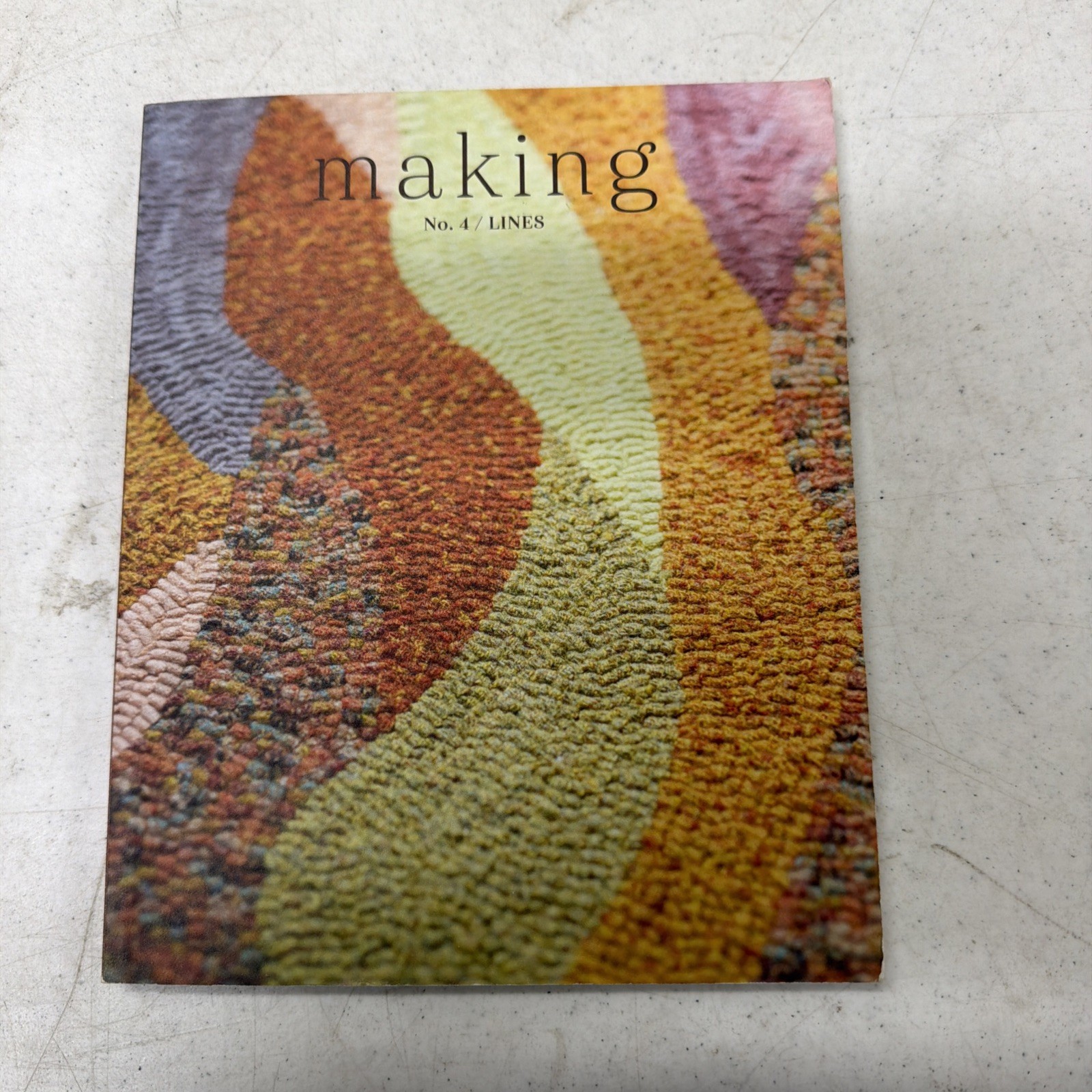 MAKING No. 4 / LINES – knitting and crafts paperback book 978