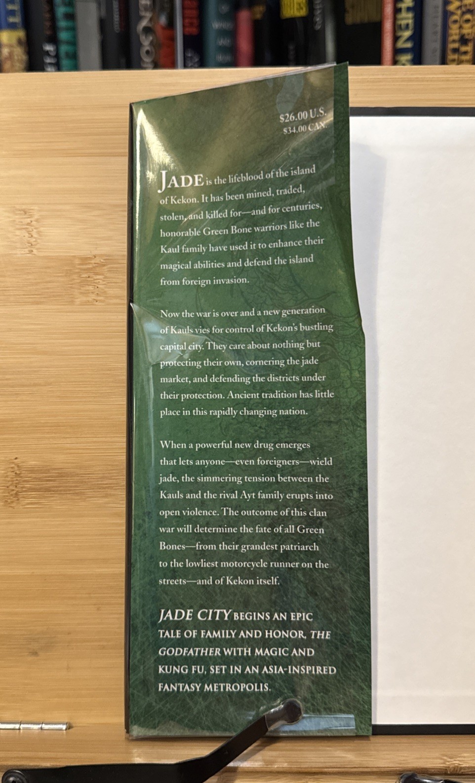 SIGNED – Jade City – Fonda Lee (Hardcover) First Edition/Print – 1st/1s – $26.00