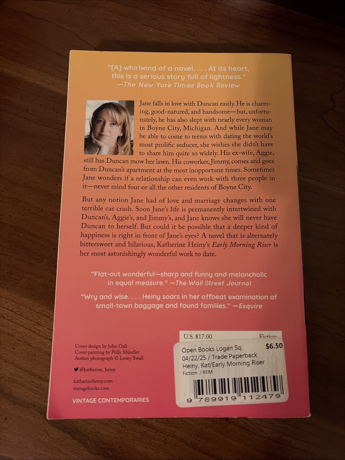 Early Morning Riser : A Novel by Katherine Heiny (2022, Trade Paperback)