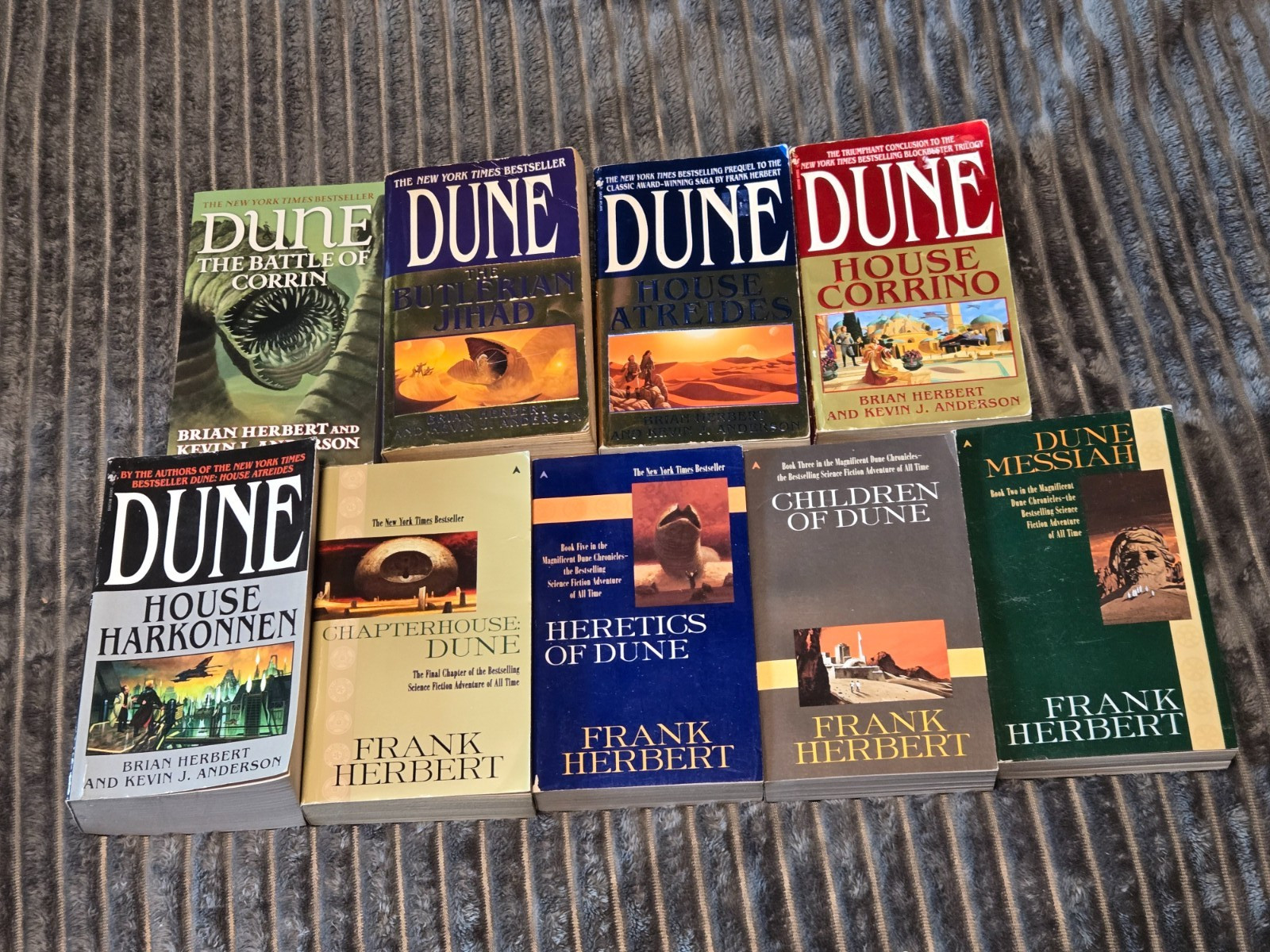 DUNE Series Lot of 9 Paperbacks-Frank Herbert/Brian Herbert/Kevin J Anderson