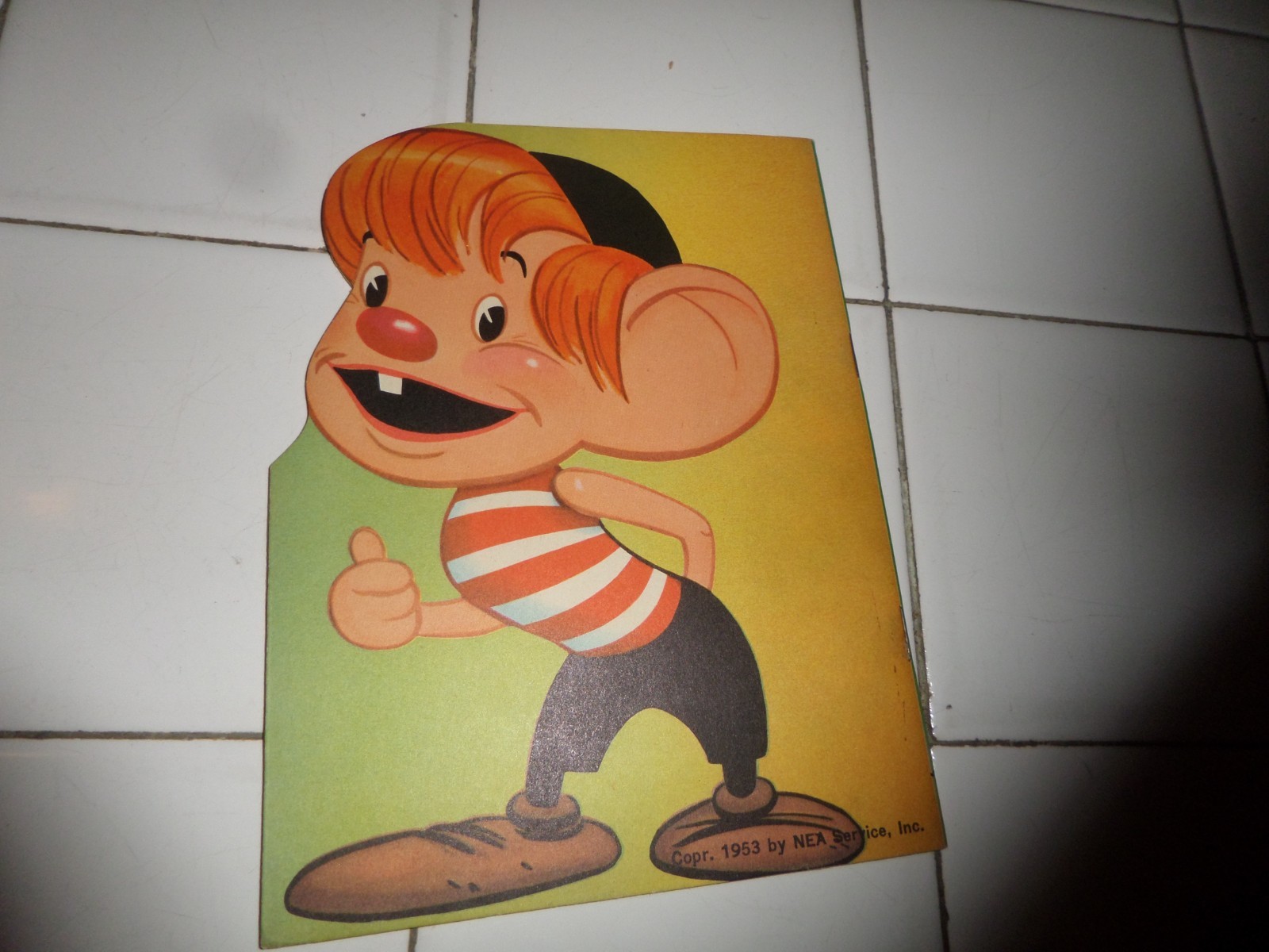 Cork Coloring Book,The Little People,1953(VINTAGE Softcover/Unused)