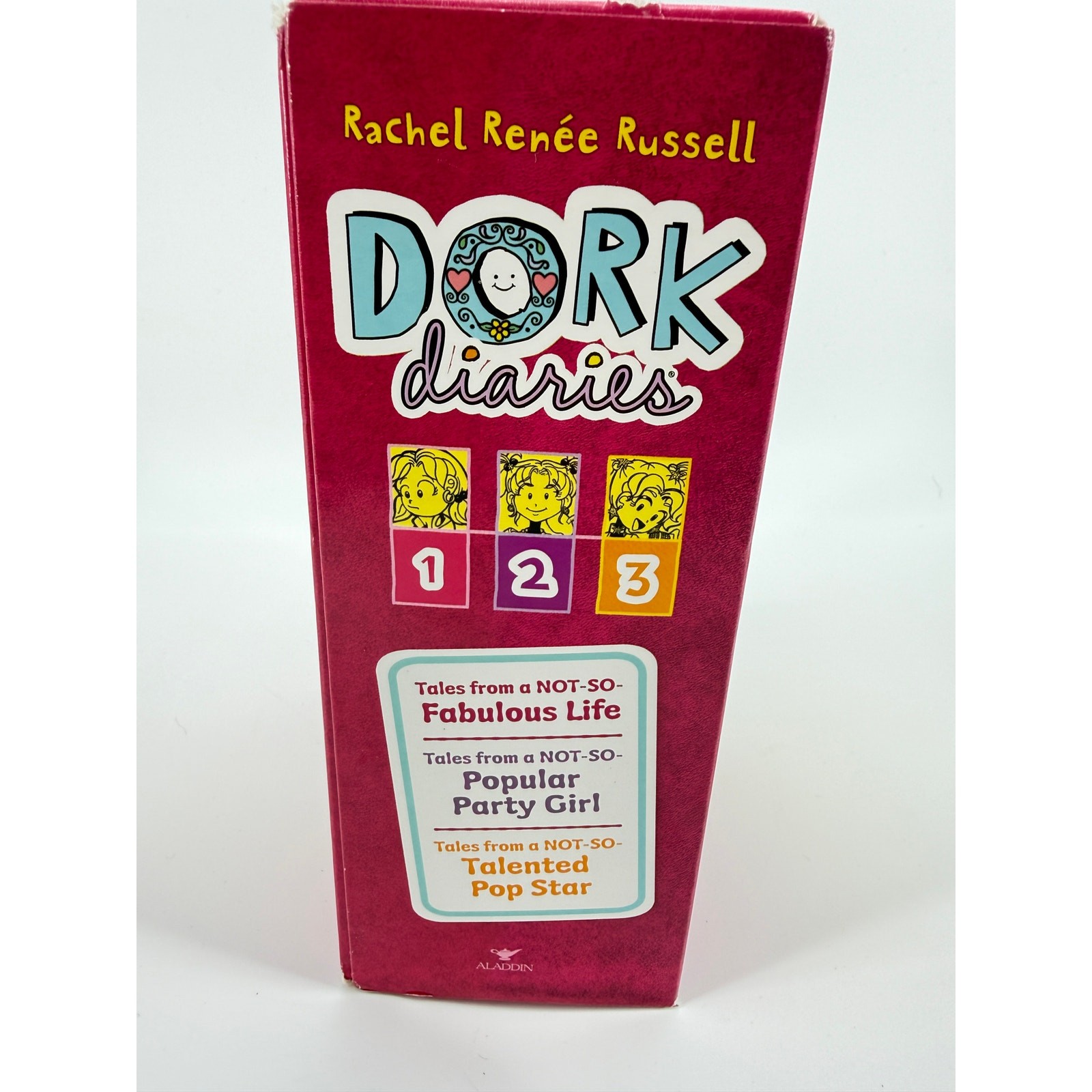 Dork Diaries Books 1 2 3 Box Set Rachel Renee Russell Hardcover Lot