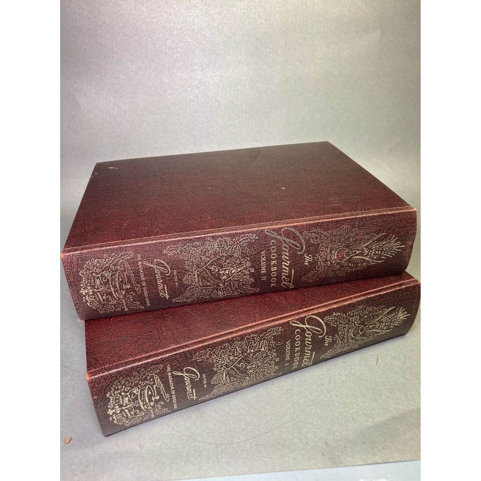 The Gourmet Cookbook 2 Volume Book Set 1 & 2 Classic Recipes Vintage 1974