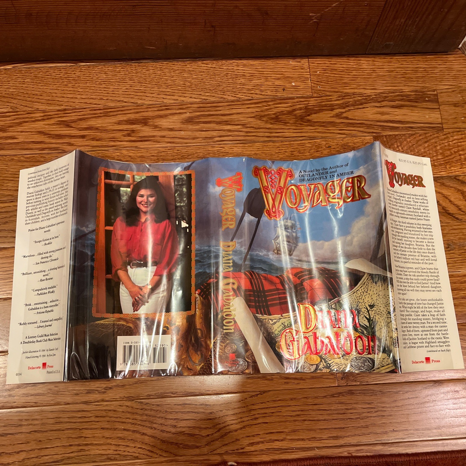 Diana Gabaldon – FLAT SIGNED BP – Voyager 1st/1st – Outlander Book 3 – FREE SHIP