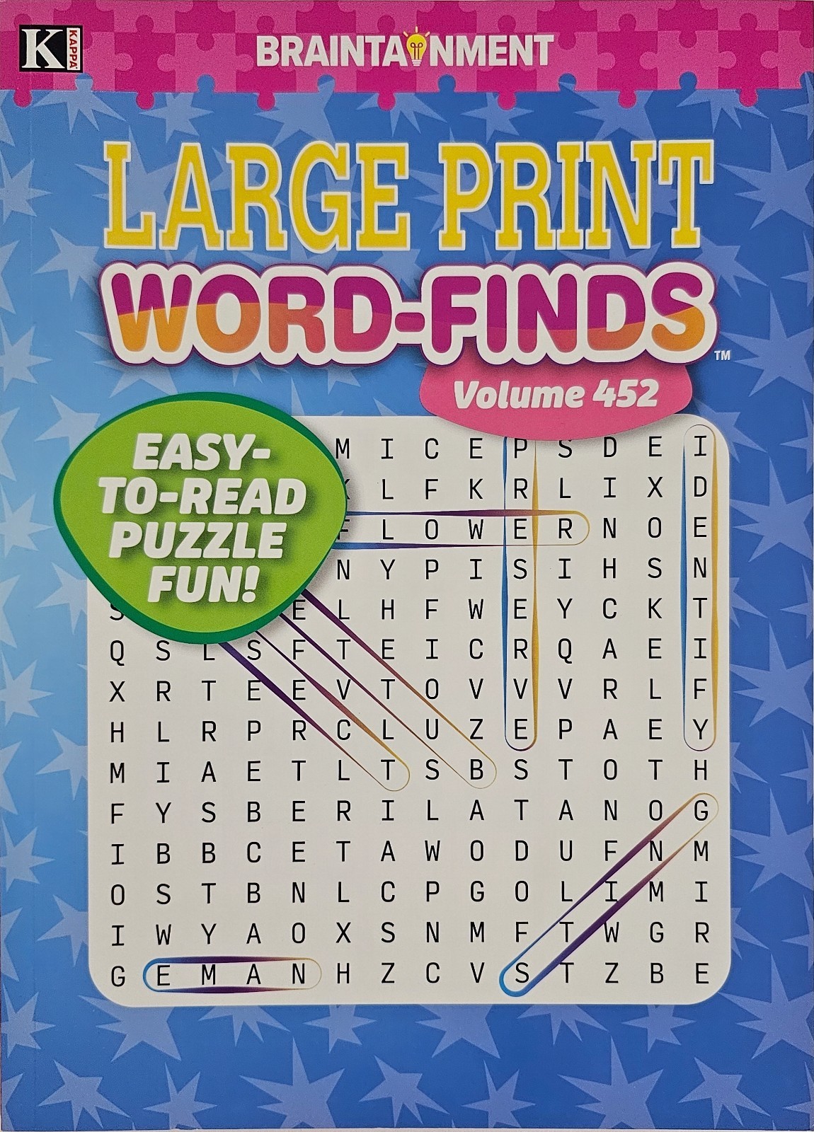 5 New Large Print Word-Finds Puzzle Books Kappa Games Vol# 452-498 ~ Search,Hunt