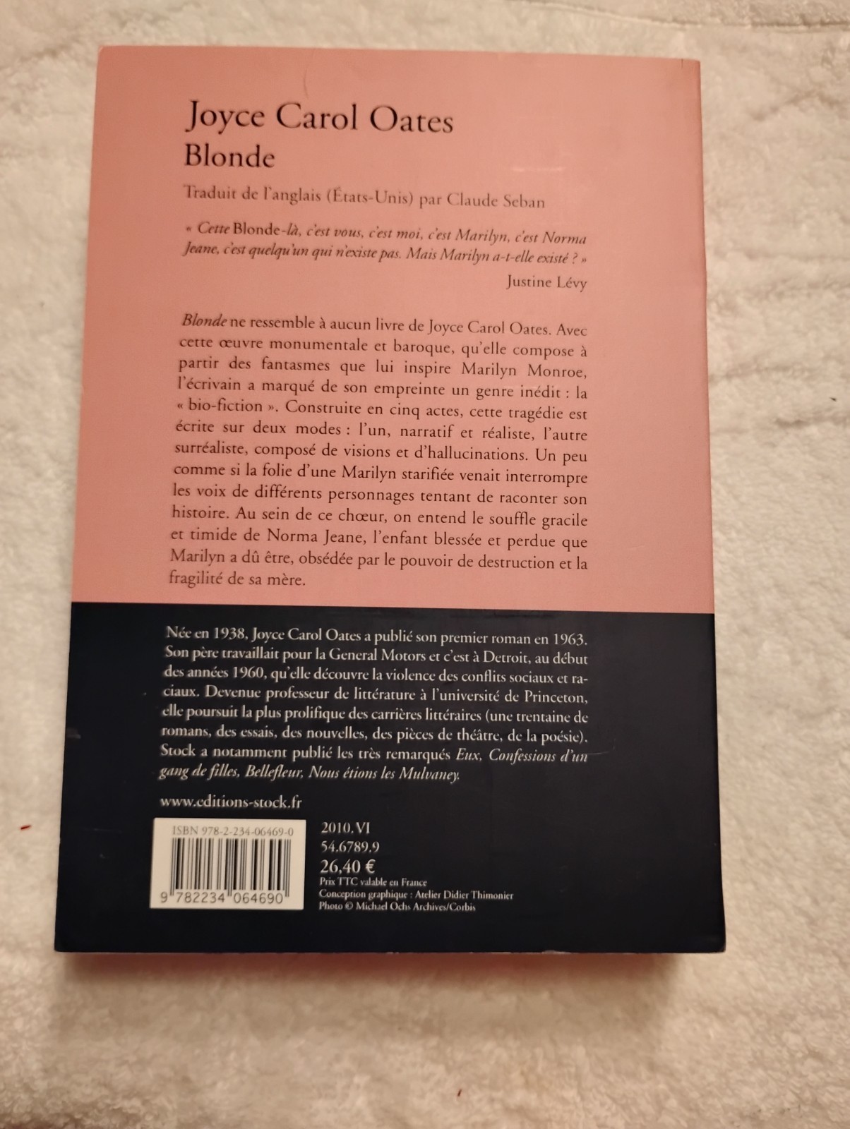 Blonde by Joyce Carol Oates (2001, Trade Paperback)French