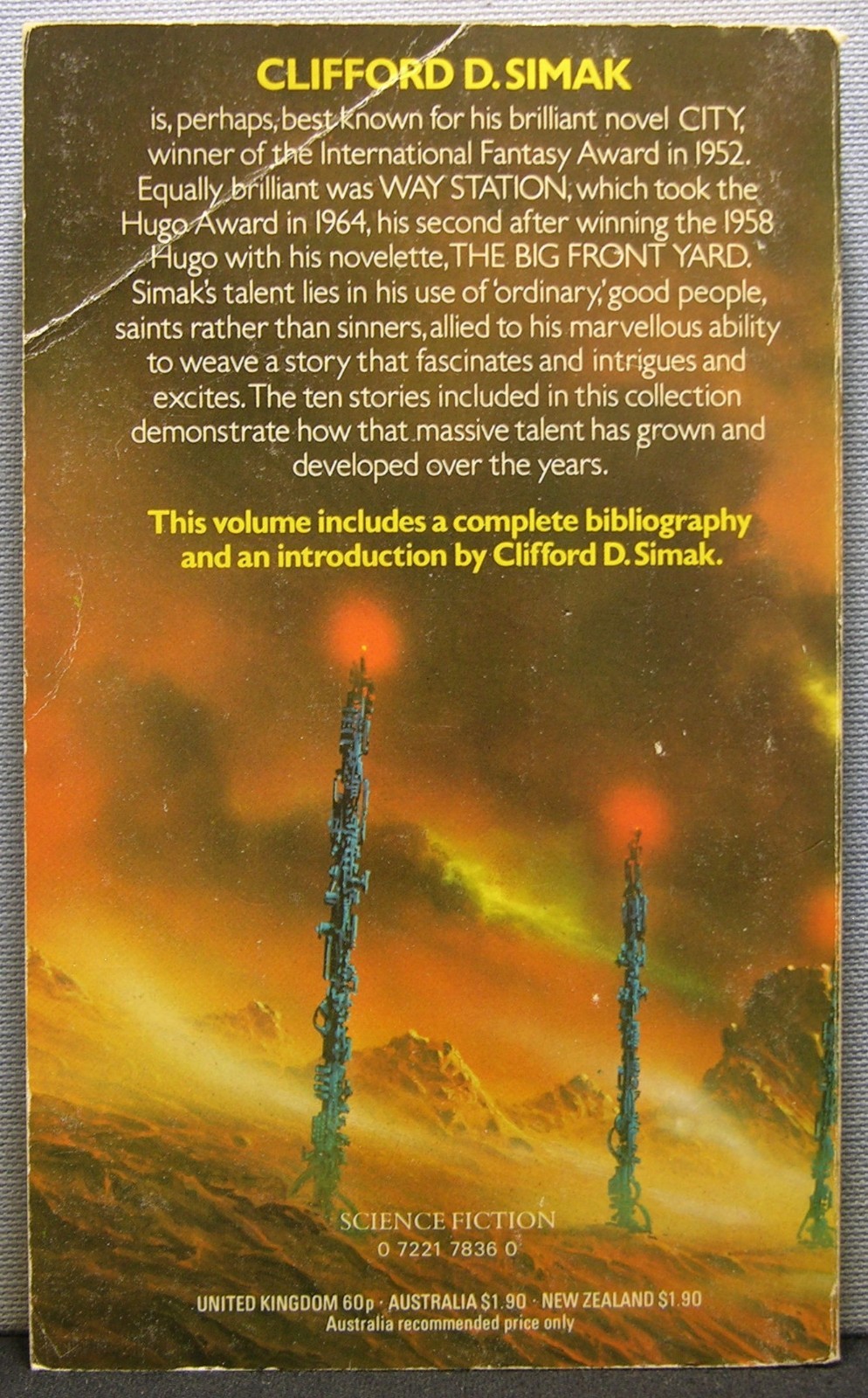 Simak, Clifford D. – The Best of Clifford D. Simak PB 1st Printing 1975 Good