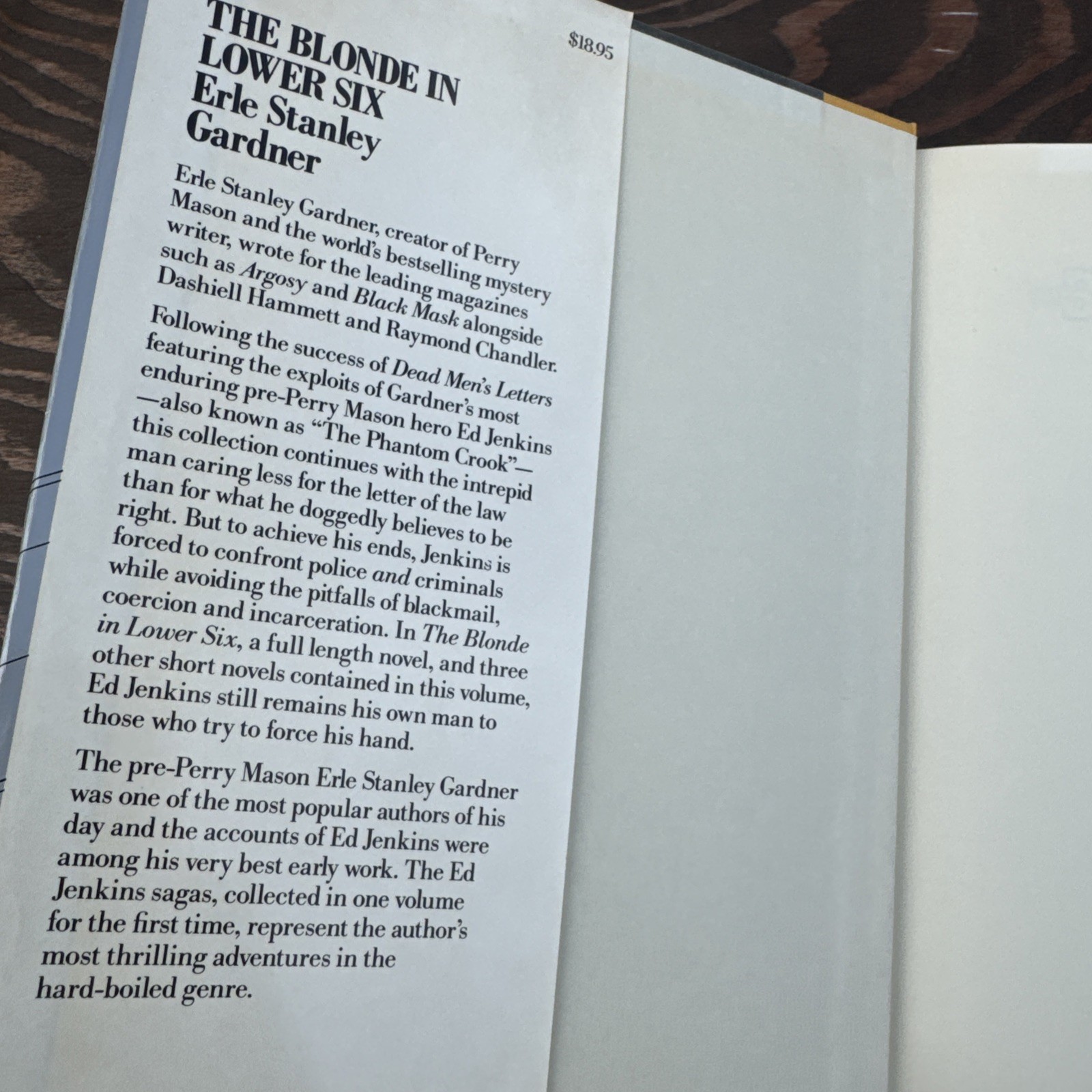The Blonde in Lower Six by Erle Stanley Gardner (1990, Carroll and Graf)