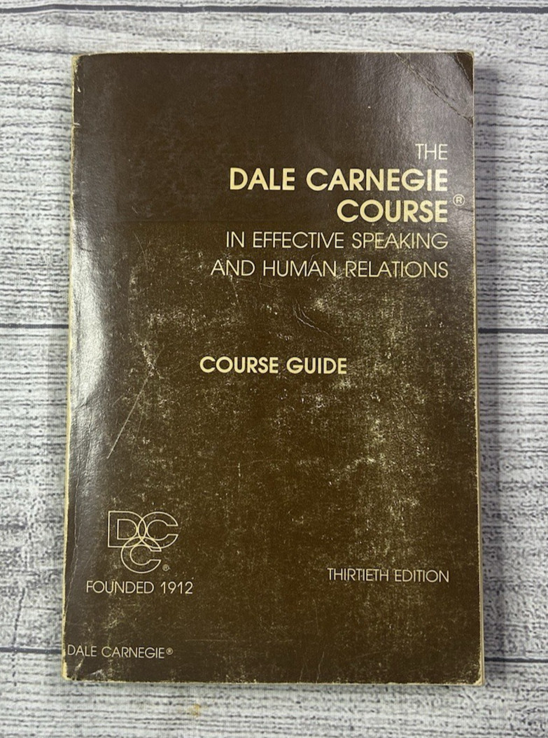 Vintage Dale Carnegie Course Effective Speaking Human Relations Guide Pamphlets