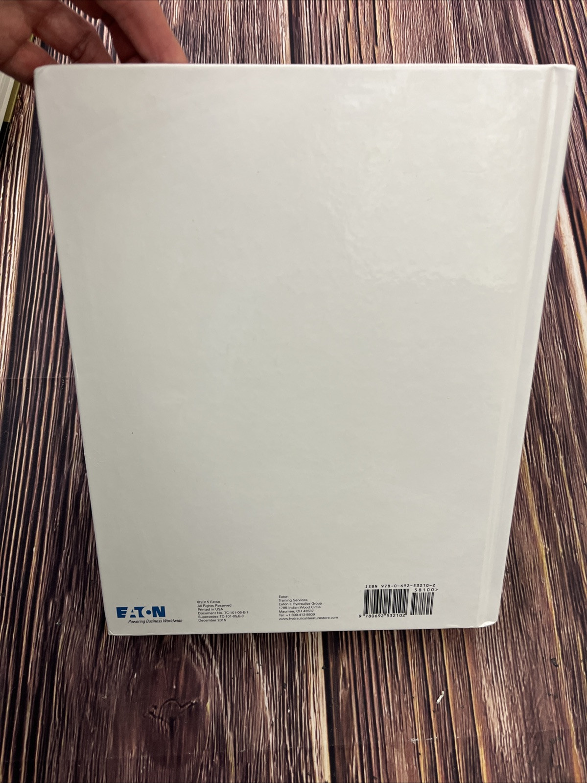 Industrial Hydraulics Manual 6th Ed – Hardcover, by Eaton – Very Good