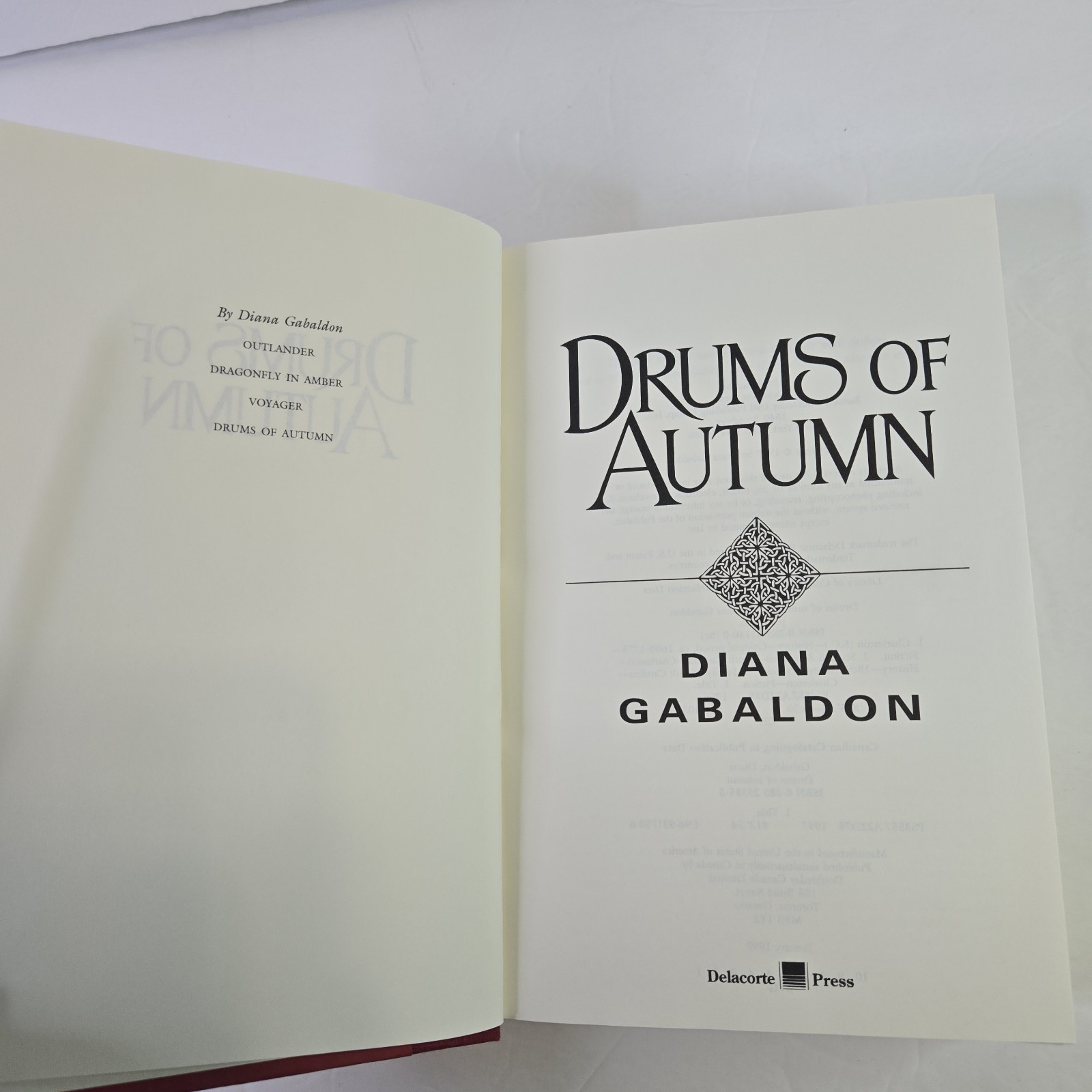 Drums of Autumn Diana Gabaldon 1997 First Edition 1st Printing HC DJ Outlander