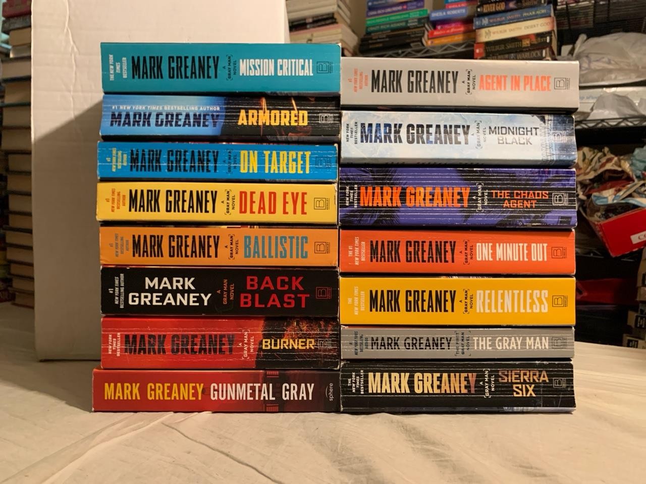 Lot of 15 The Gray Man Series 1-14 + Armored Mark Greaney