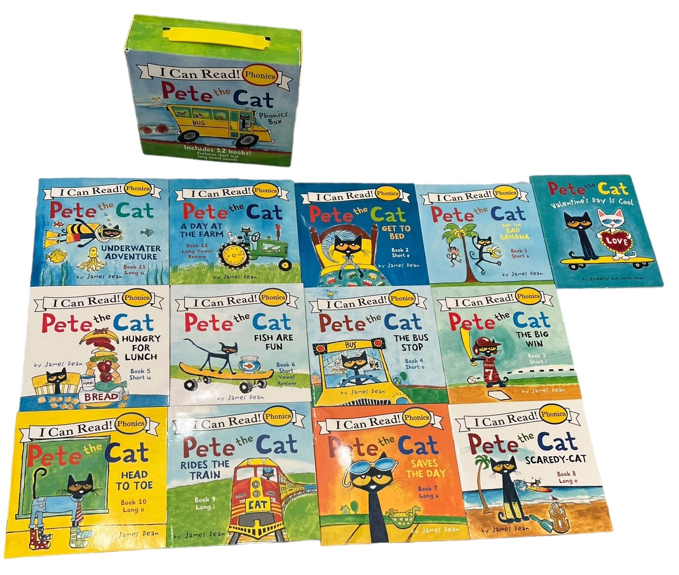 I Can Read! Fancy Nancy & Pete The Cat Phonics Boxes 12 Books Each