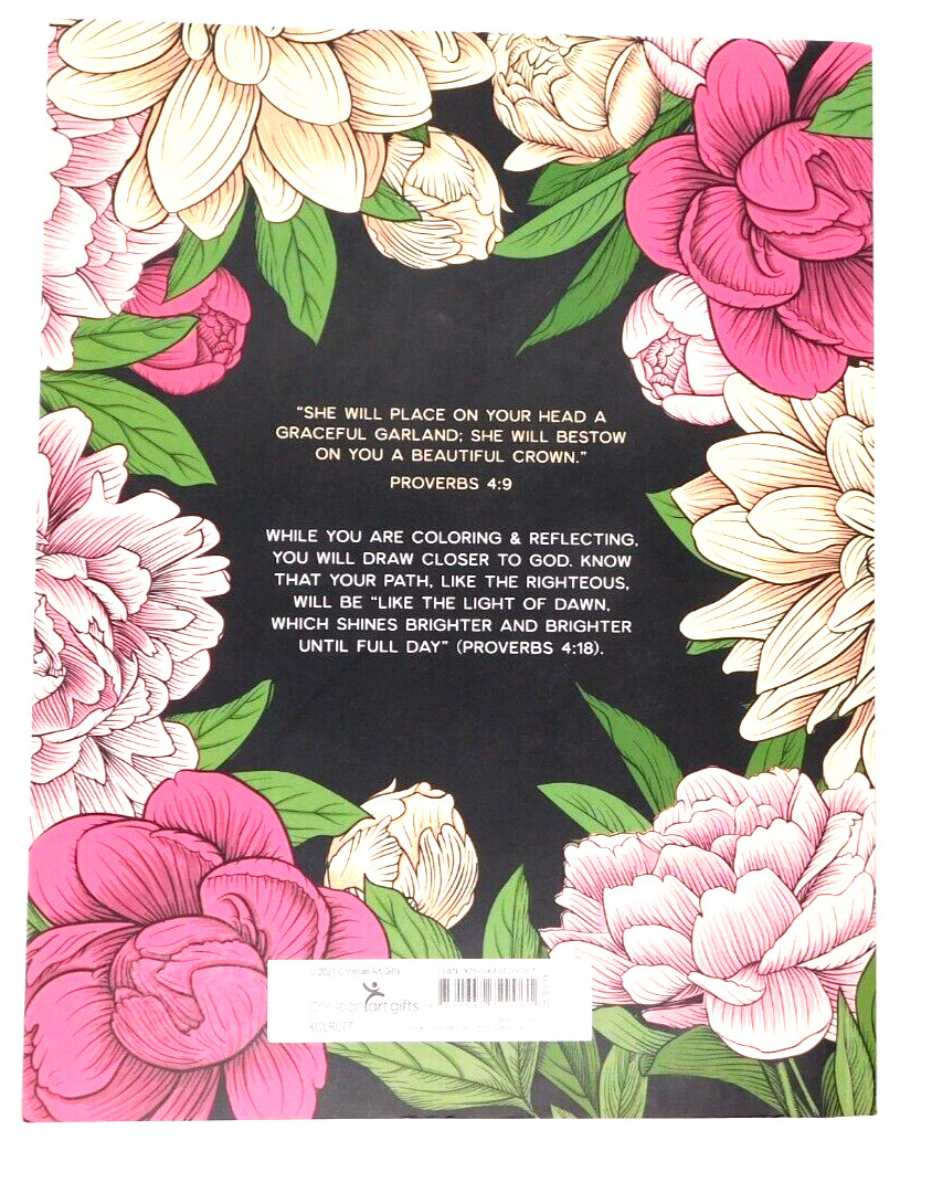 Book Coloring A Garland of Grace 2021 Christian Arts Adult Coloring 11×8 1/2 In