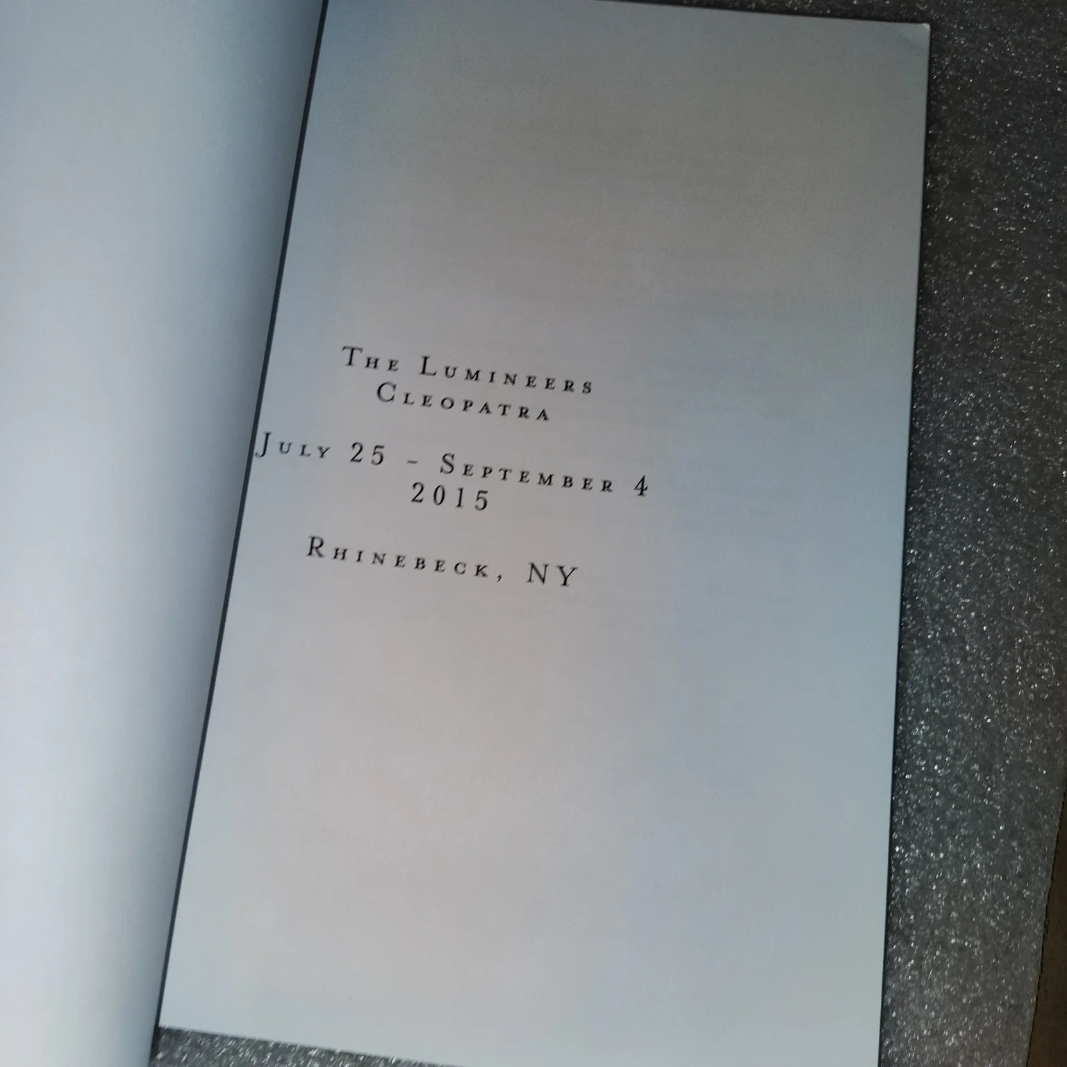 The Lumineers Cleopatra 2015 Tour Photo Book Wesley Schultz Music