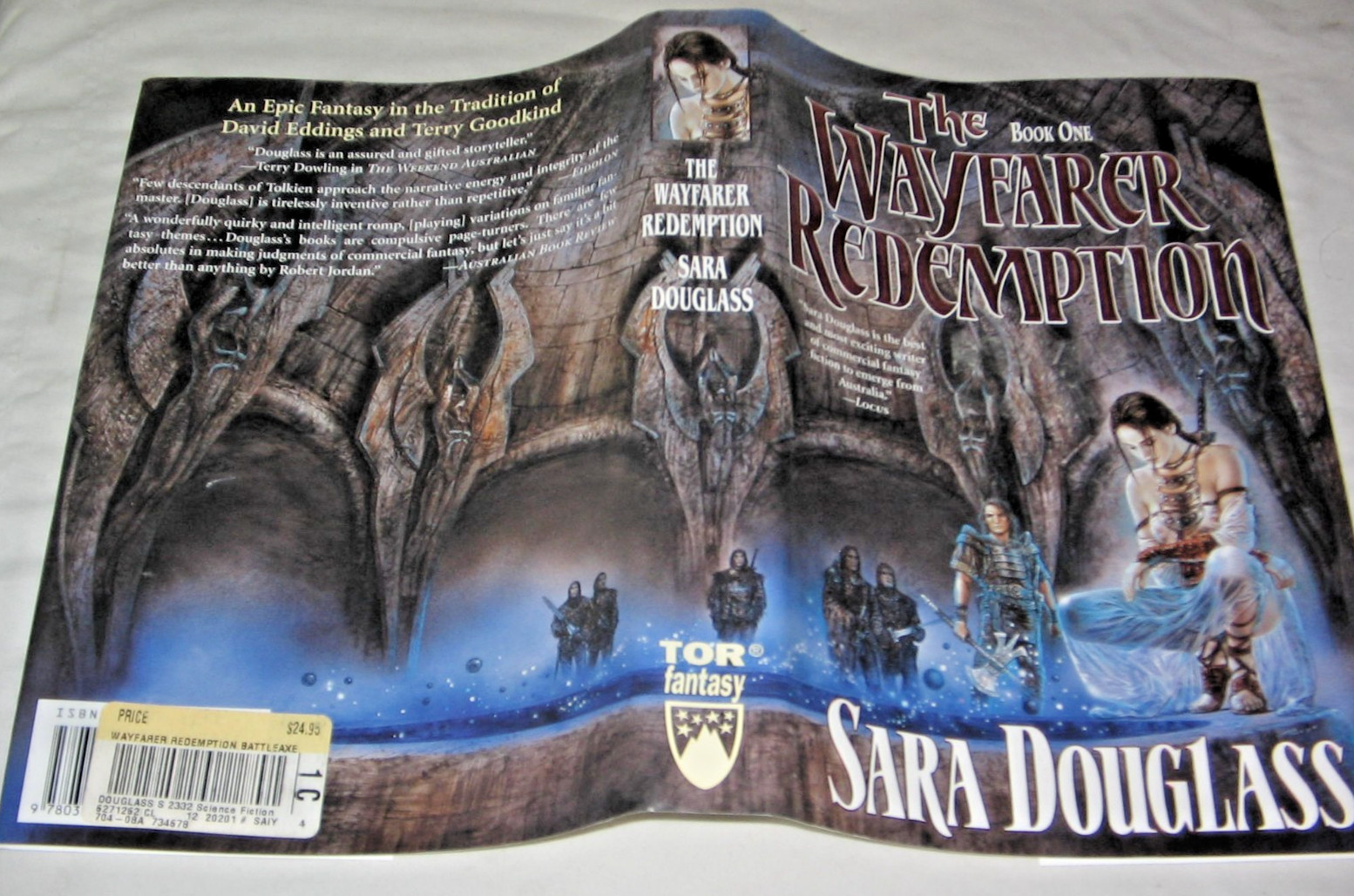 WAYFARER REDEMPTION Book #1 by SARA DOUGLASS 1st U.S edition 2001 HC DJ Fantasy