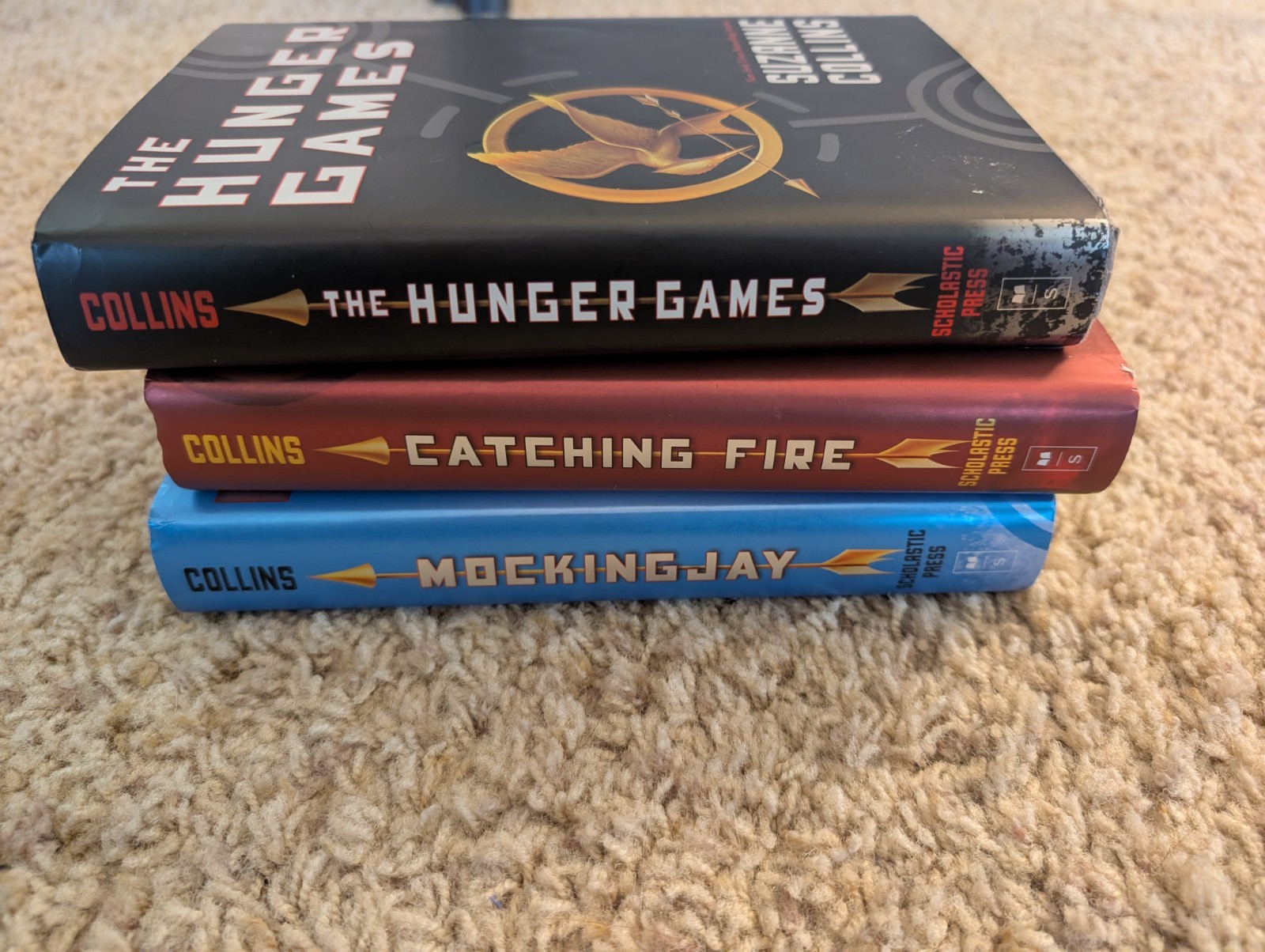 The Hunger Games Trilogy 1st Edition Hardcover Suzanne Collins HC/DJ
