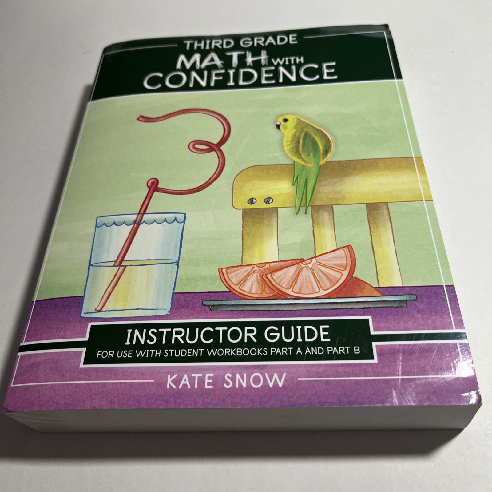 Third Grade Math with Confidence – Paperback, by Snow Kate – Like new
