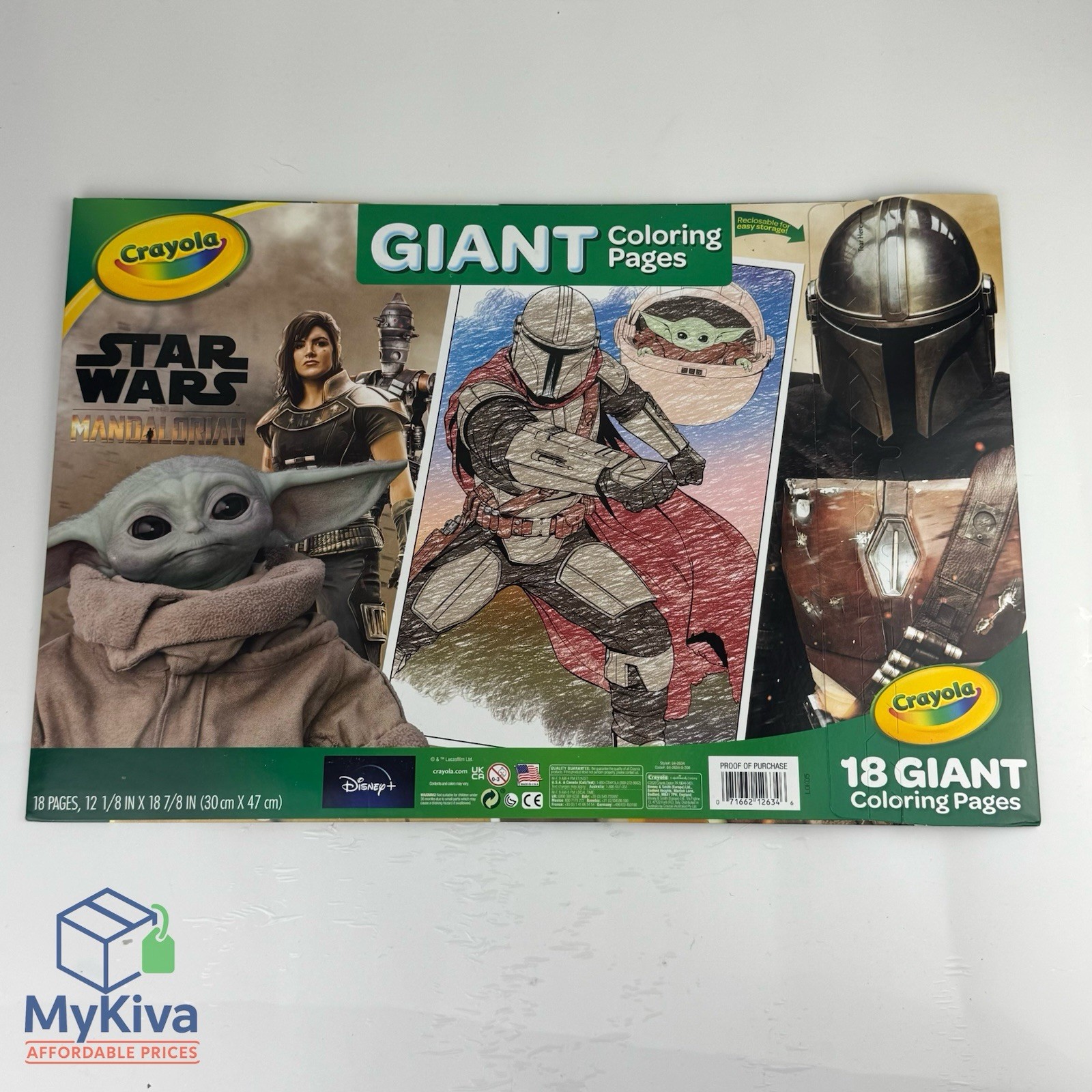 Crayola Star Wars Mandalorian Giant Coloring Pages Grogu Rescue 18 Sheets