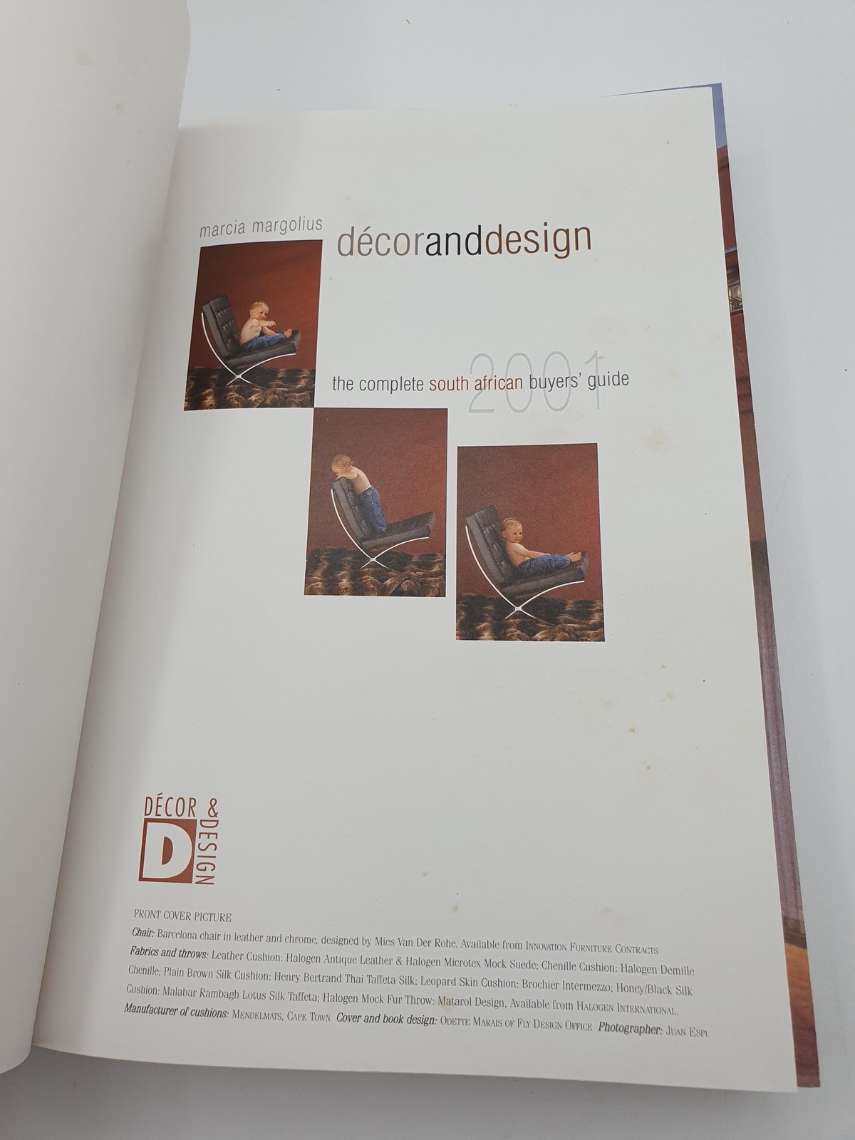Decor And Design 2001 Marcia Margolius Hardcover Illustrated Brown SA