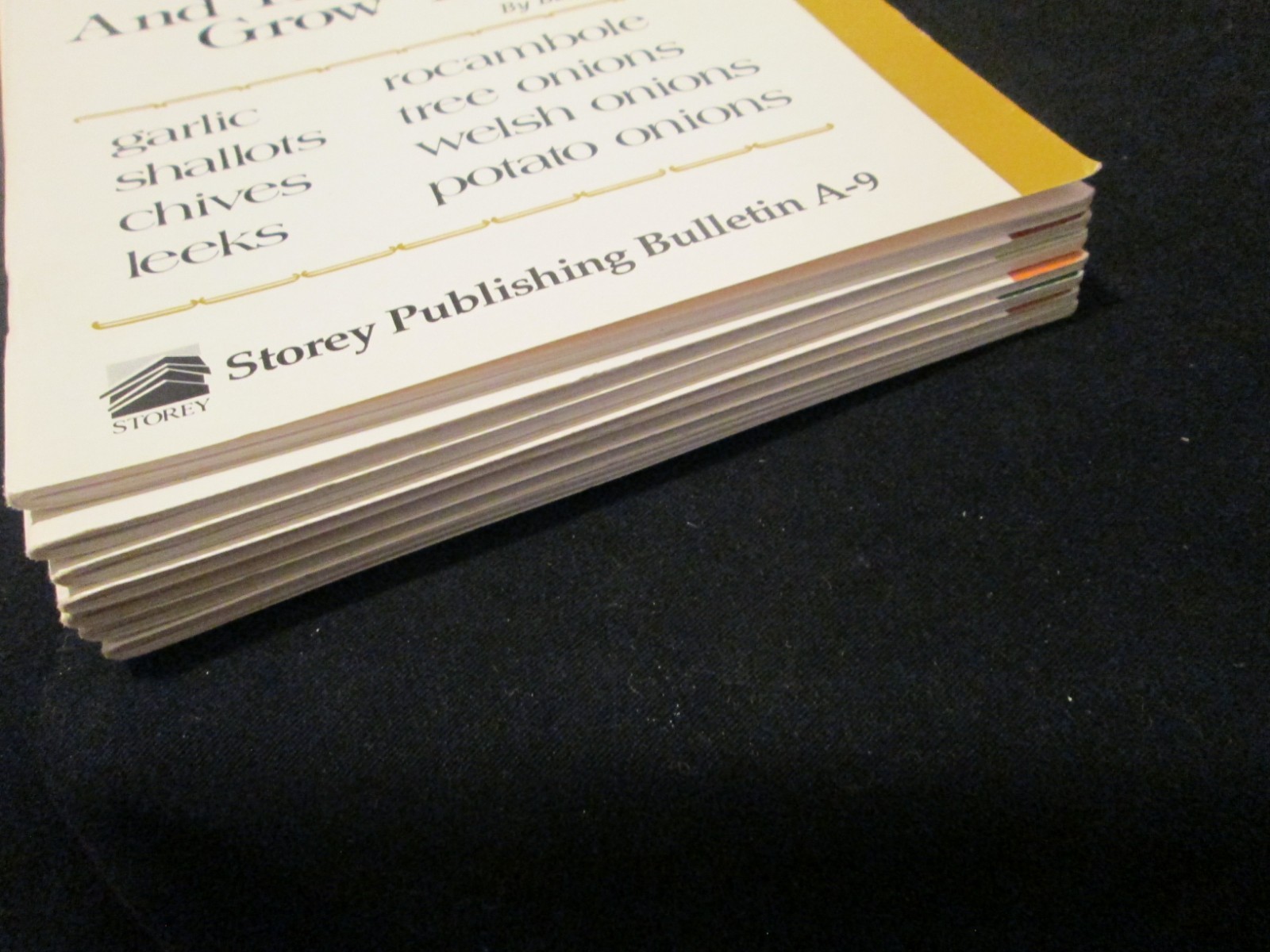 Storey Publishing Bulletin Lot of 7 A-9 A-21 A-61 A-96 A-97 A-100 A-119