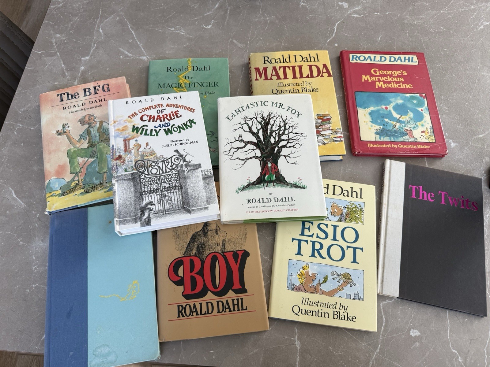 Roald Dahl Hardcover Illustrated Book Lot: Matilda, The BFG, Fantastic Mr Fox