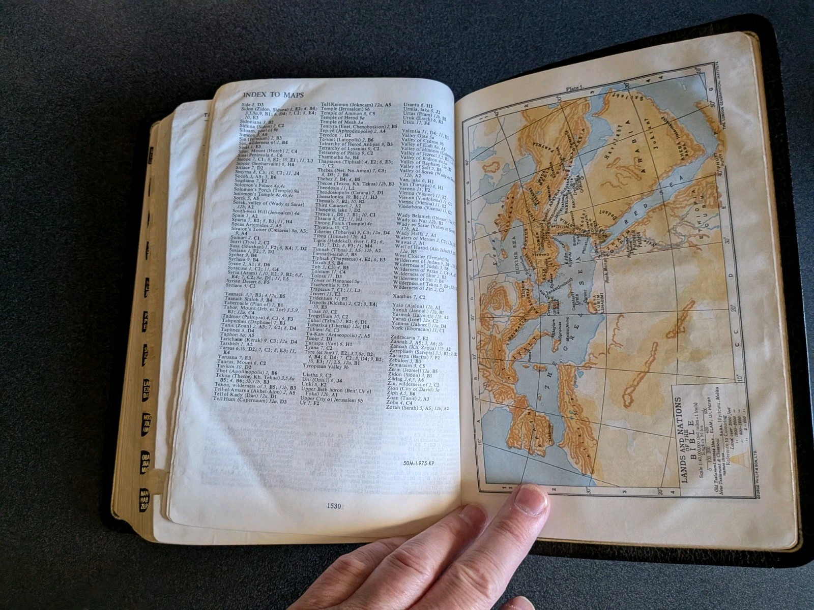 Holy Bible Scofield Reference Edition, 1945 Leatherbound, Indexed Oxford Press