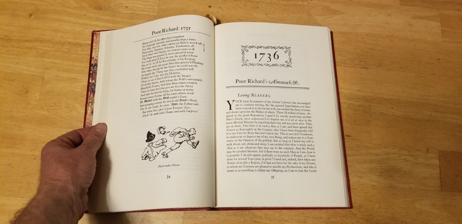 Benjamin Franklin: Poor Richard’s Almanacks The Easton Press 1965 Rockwell