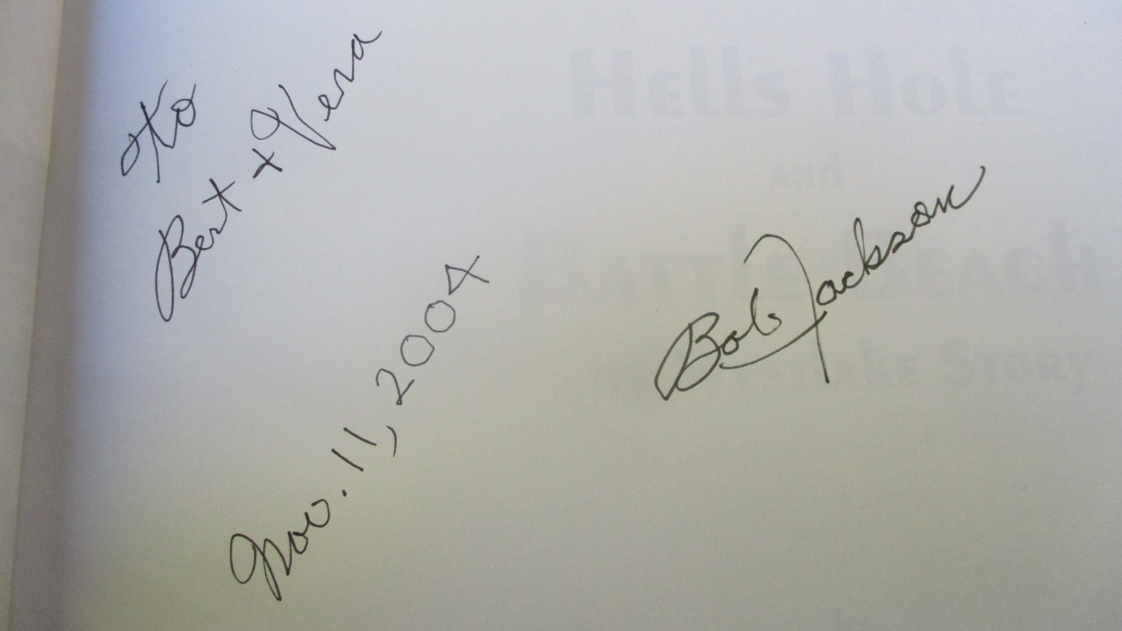 Hells Hole and Battle Beach: The Westlake Story by Bob Jackson, 2000, SIGNED