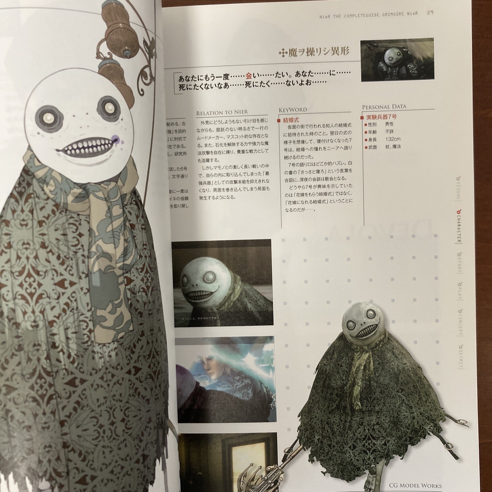Grimoire NieR Guide Book Art Book Illustration