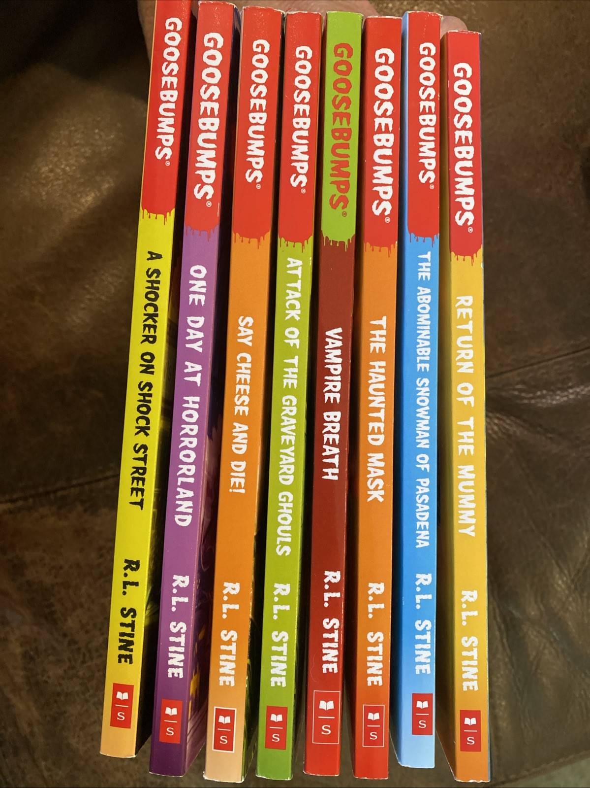 1990’s Goosebumps R.L. Stine Scholastic Books Lot Of 8