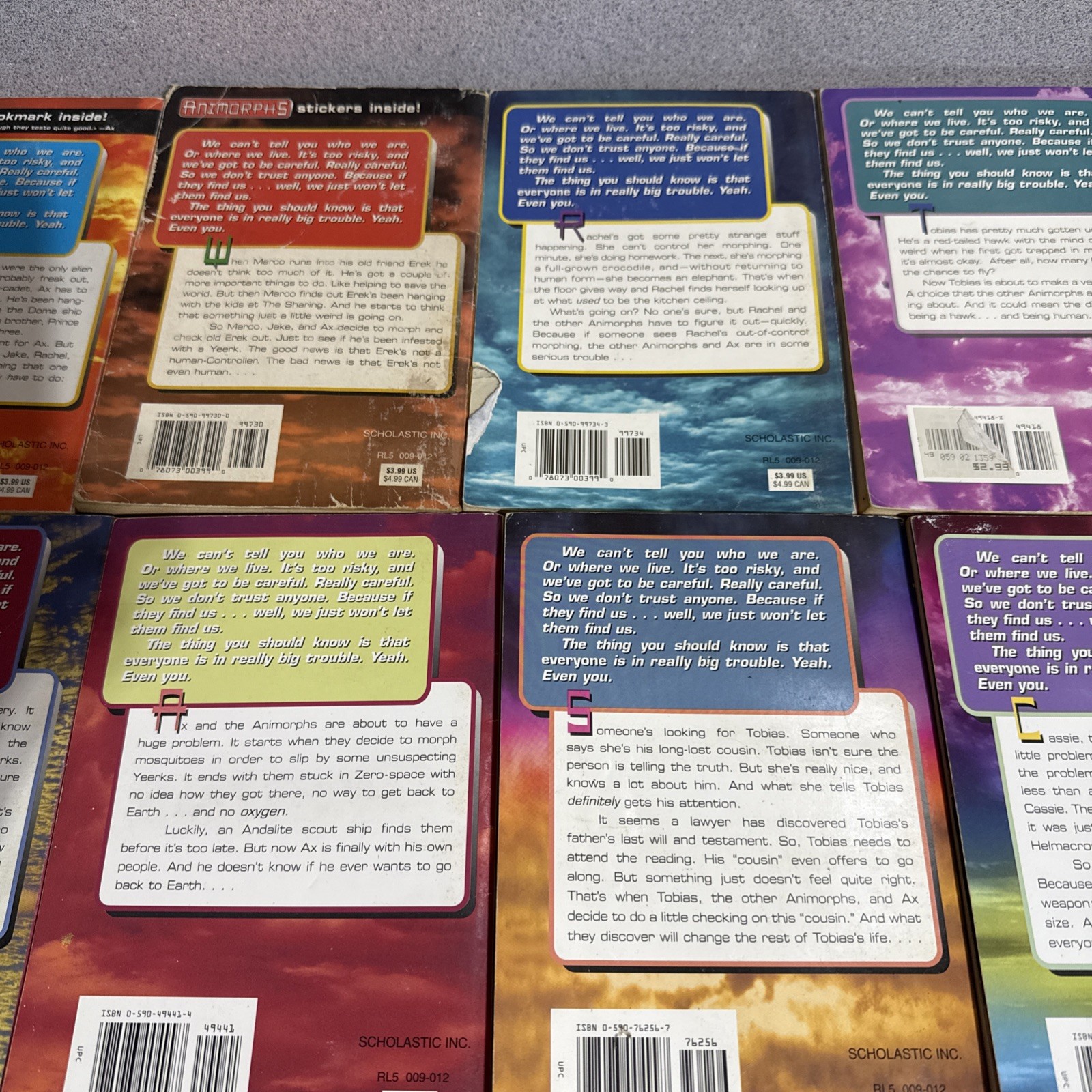 Animorphs Series K.A. Applegate Paperback Lot 17 Books VTG 90s Metamorphosis