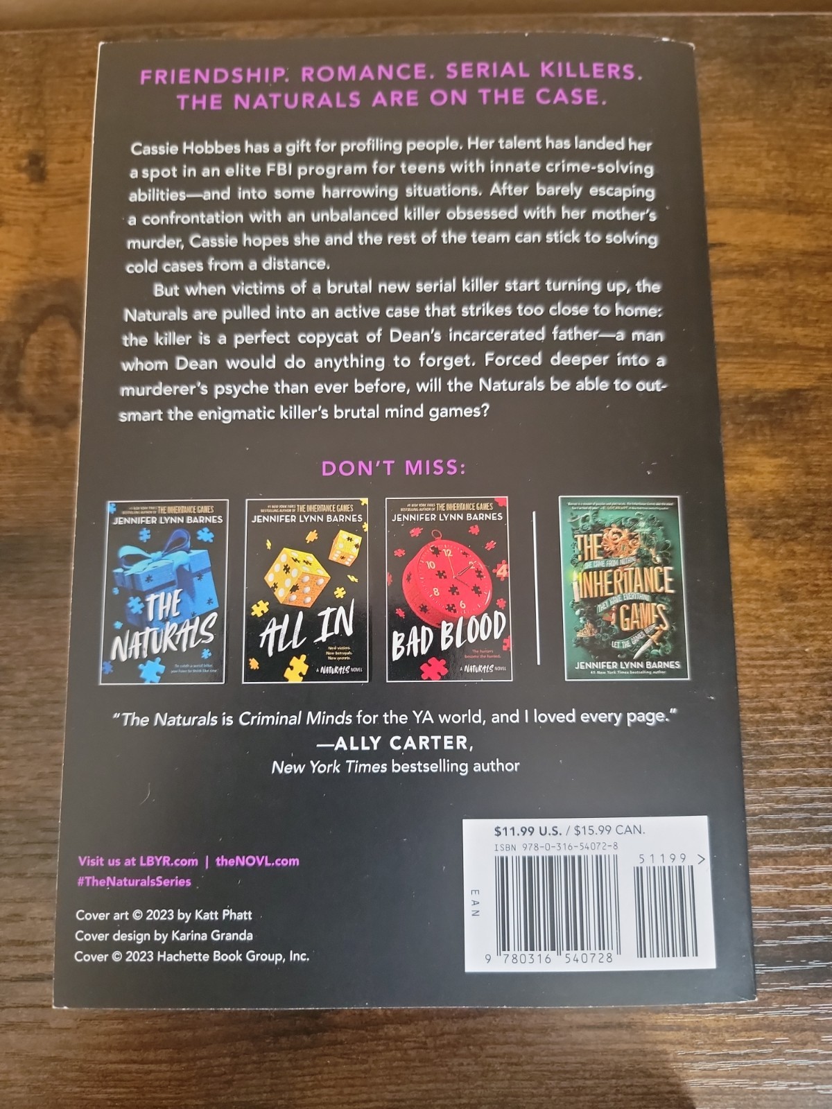 The Naturals Series 4 Books Paperback Set By Jennifer Lynn Barnes YA Mystery