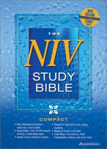 NIV Study Bible Compact by Donald Burdick (2001, Hardcover)