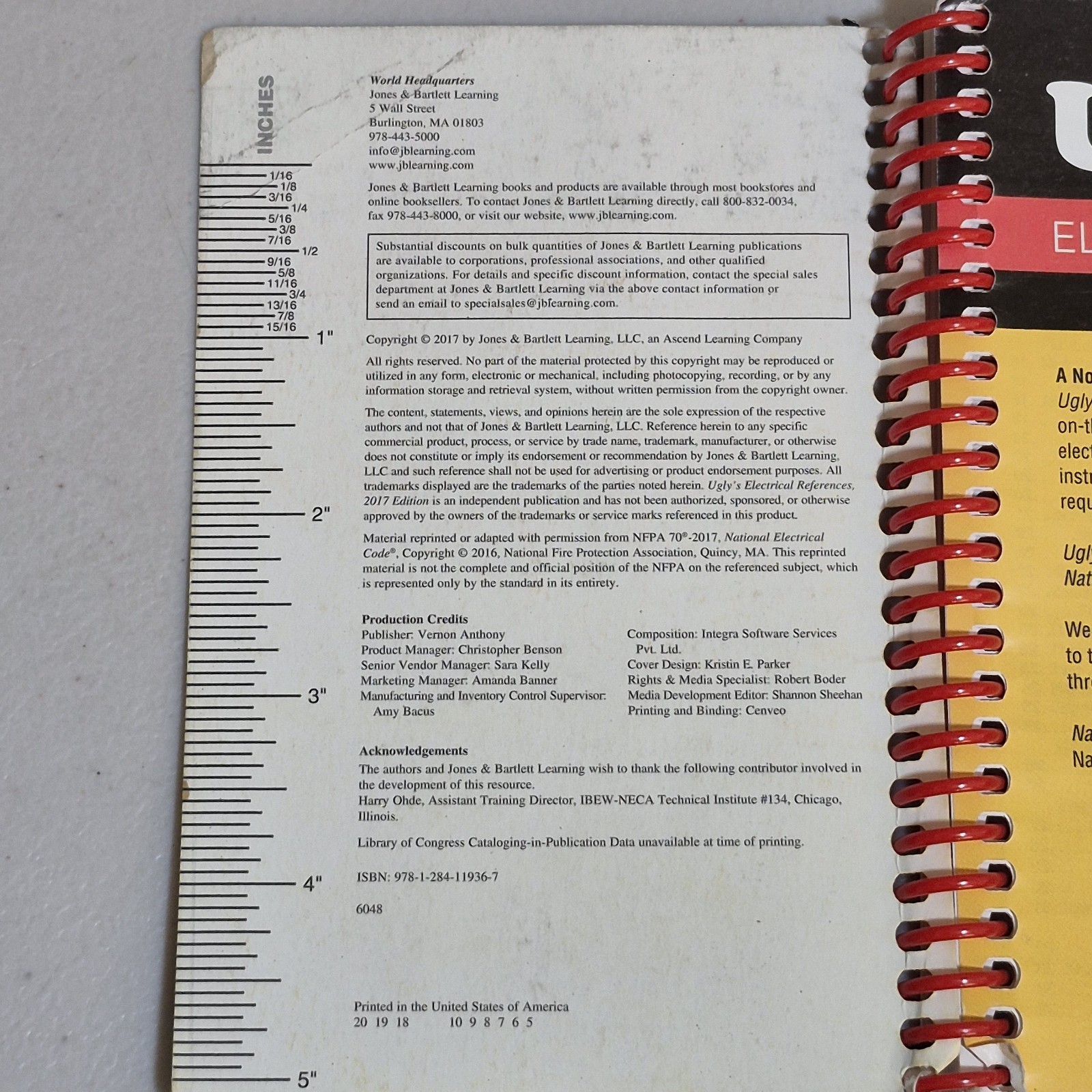 Ugly’s Electrical References, 2017 Edition – Spiral-bound – GOOD