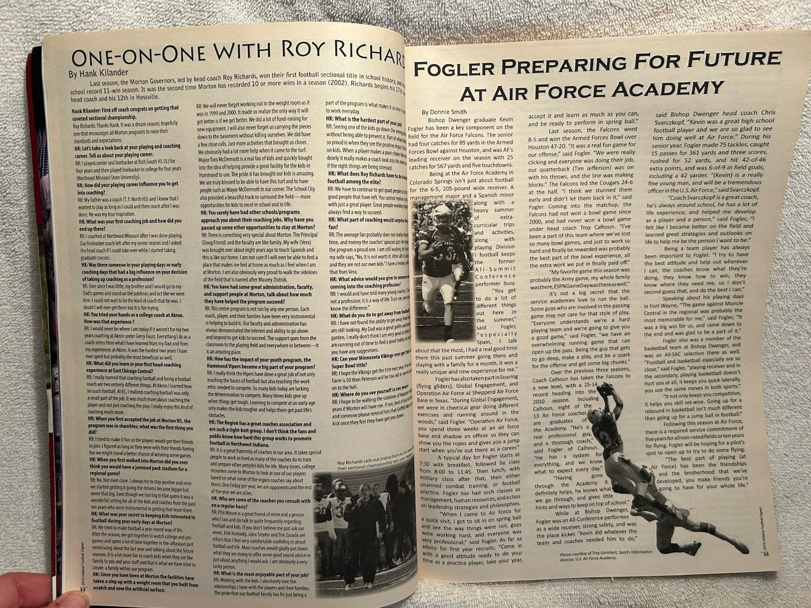 2010 Indiana Football Digest 428 Pages Of Info On High School & College Teams