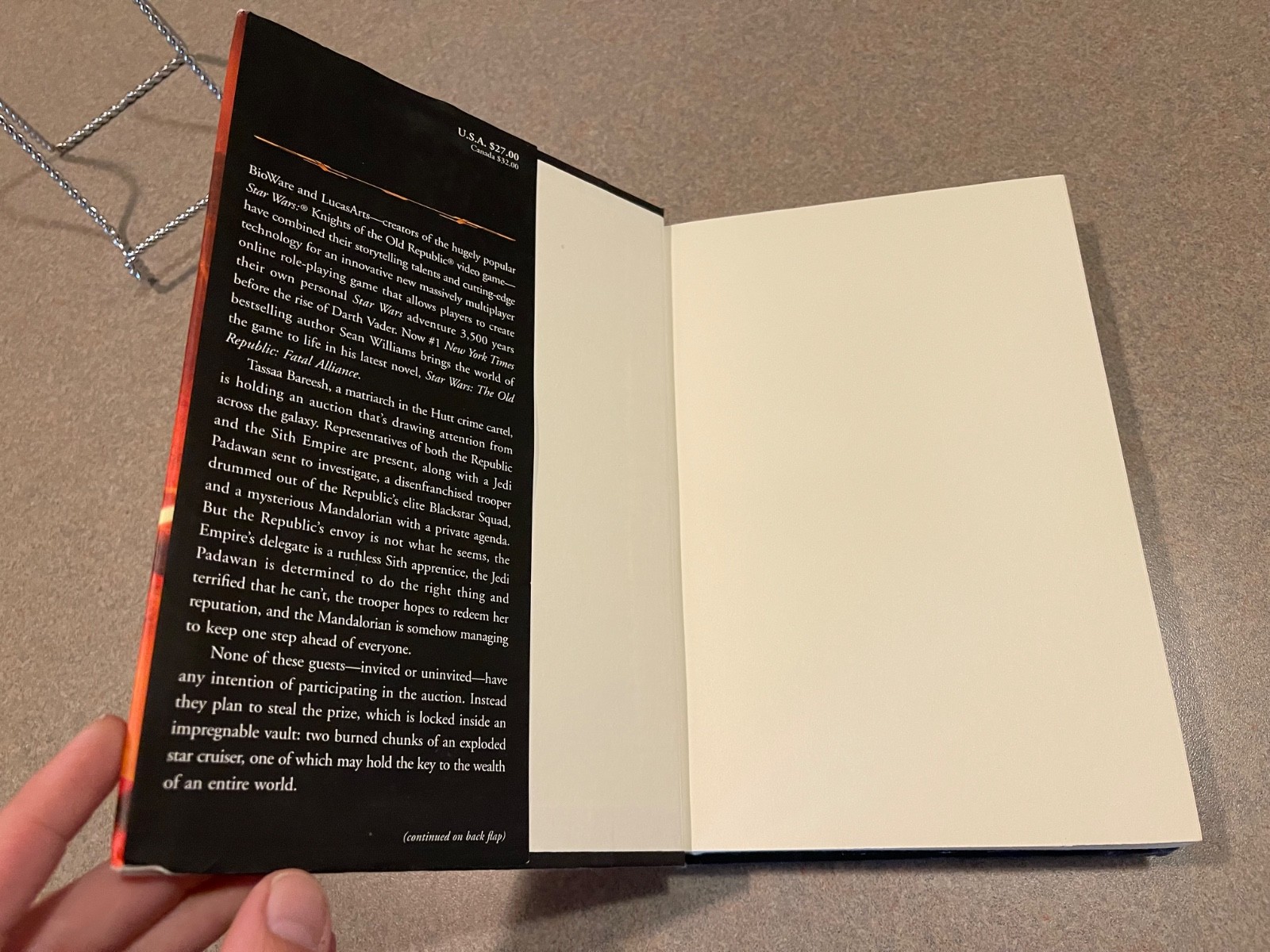 STAR WARS The Old Republic: Fatal Alliance by Sean Williams (1st Edition 1st HC)