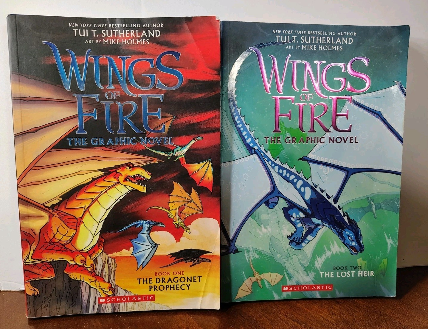 WINGS OF FIRE 14 BOOKS GRAPHIC NOVELS HARDCOVERS TUI T. SUTHERLAND MIKE HOLMES